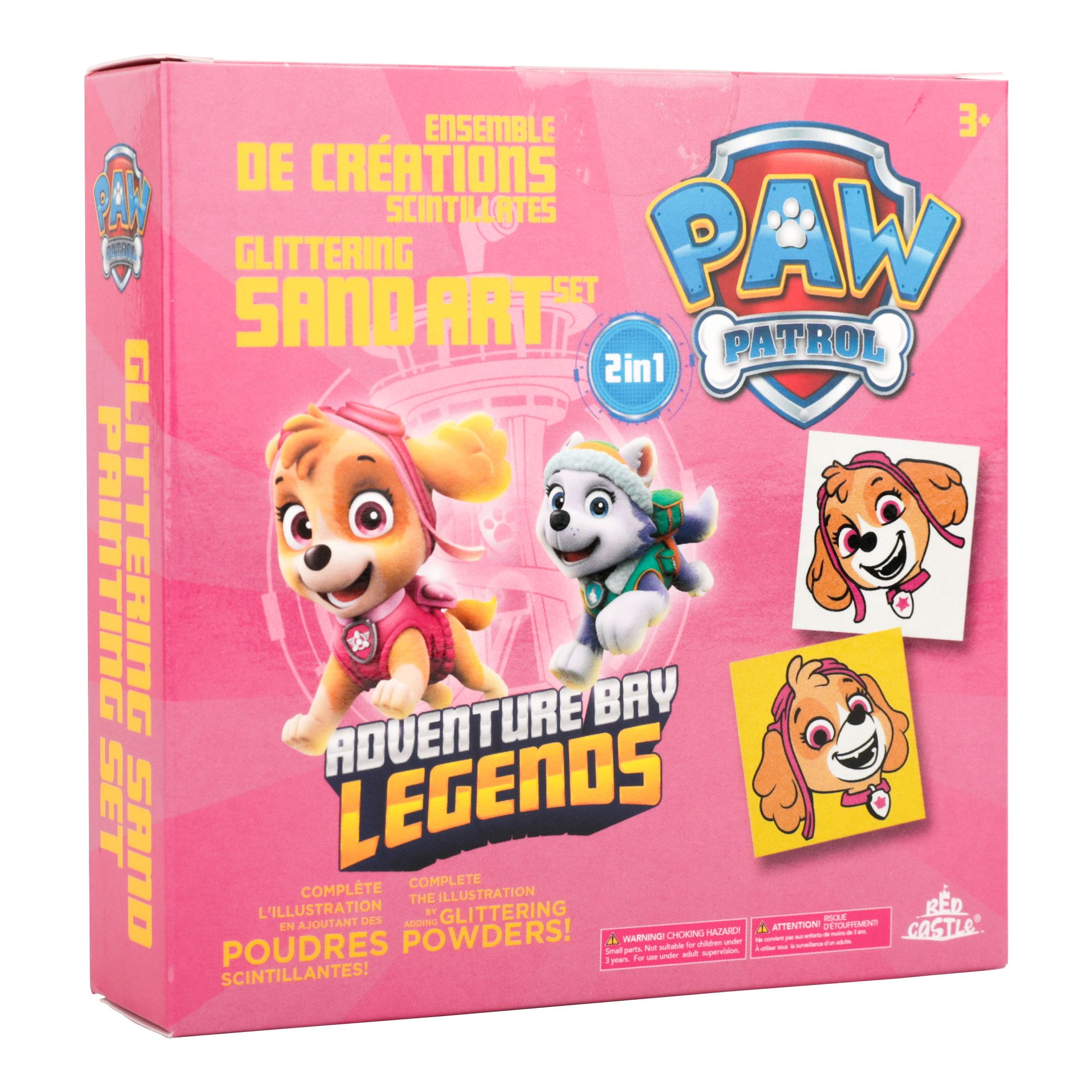 Eğitici ve Eğlenceli Paw Patrol Advanture Bay Legends Kum Etkinlik Boyama Seti-Red Castle MBKS-03