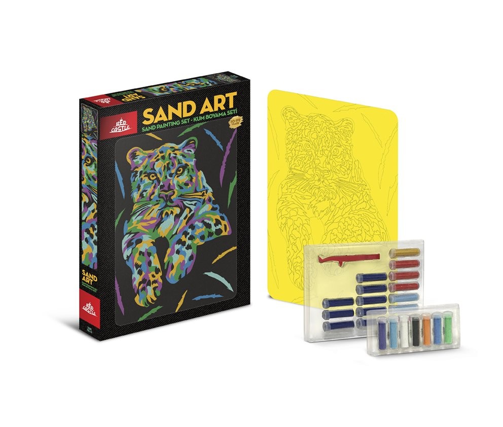 Sand Art (Kum Sanatı), Yetişkin Kum Boyama Aktivite Seti, (Kaplan)