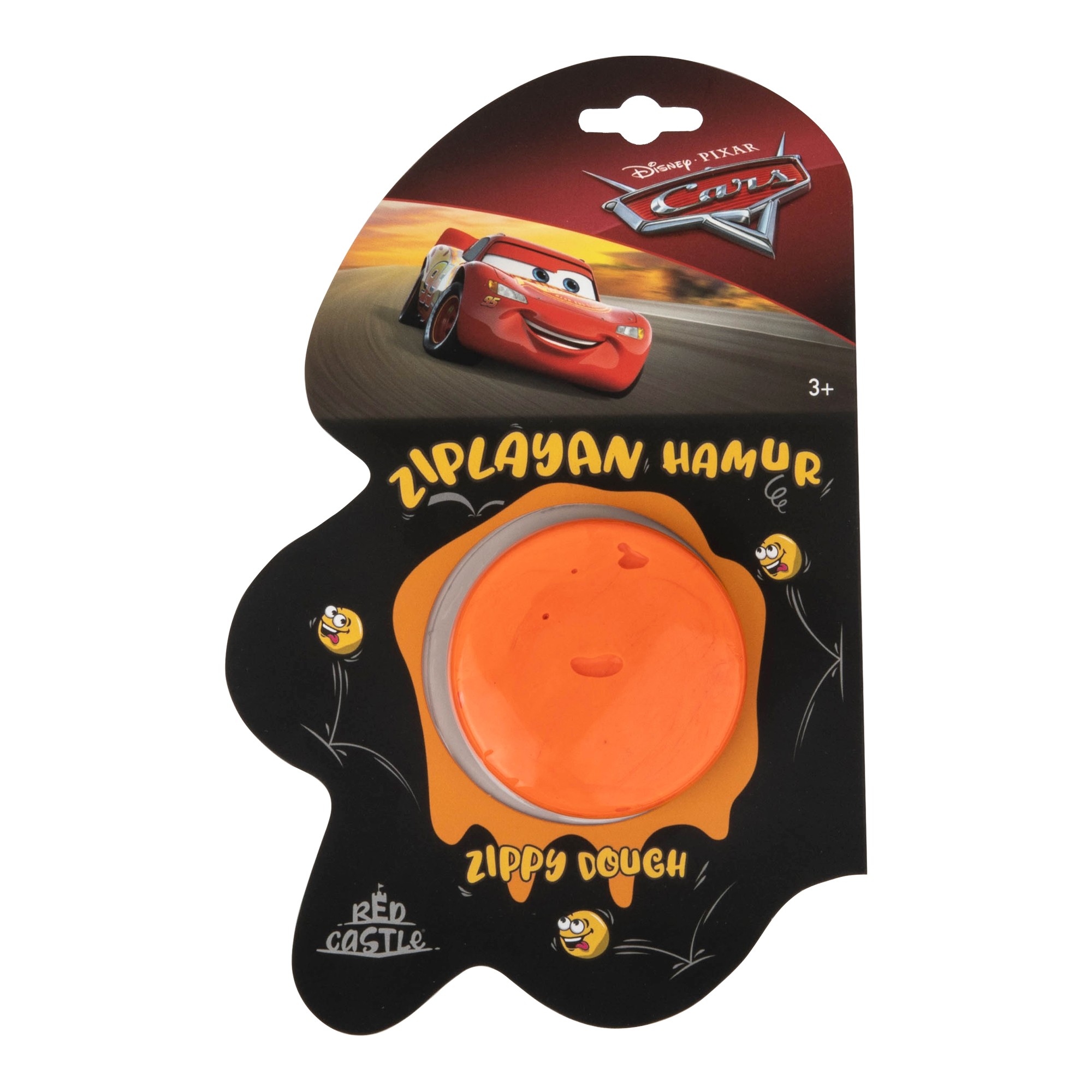 Disney Cars Zıplayan Hamur 30 g Turuncu-Red Castle ZDB-33