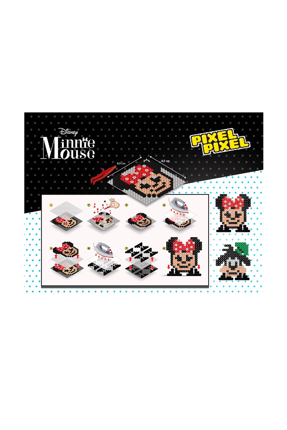 Disney Minnie Mouse Boncuk Aktivite Seti 2in1-Pixel Pixel B216-04