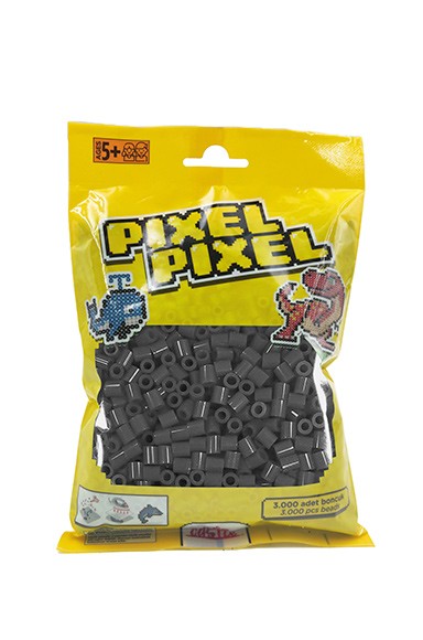 3000 PCS Pixel Pixel Beads Midi Size Dark Gray PPB-3000-27