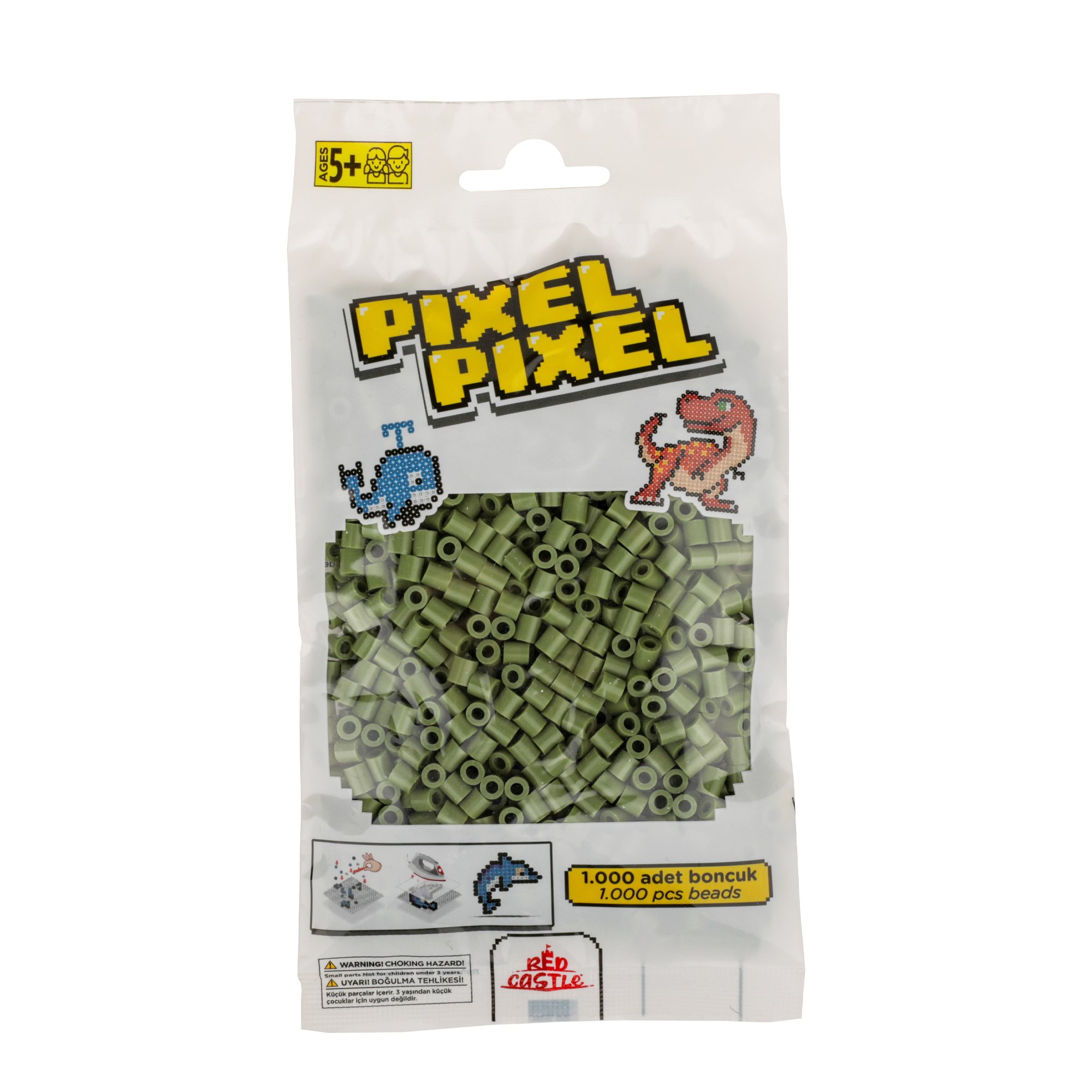 1000 Pcs Pixel Pixel Midi Size Beads - Light Green 