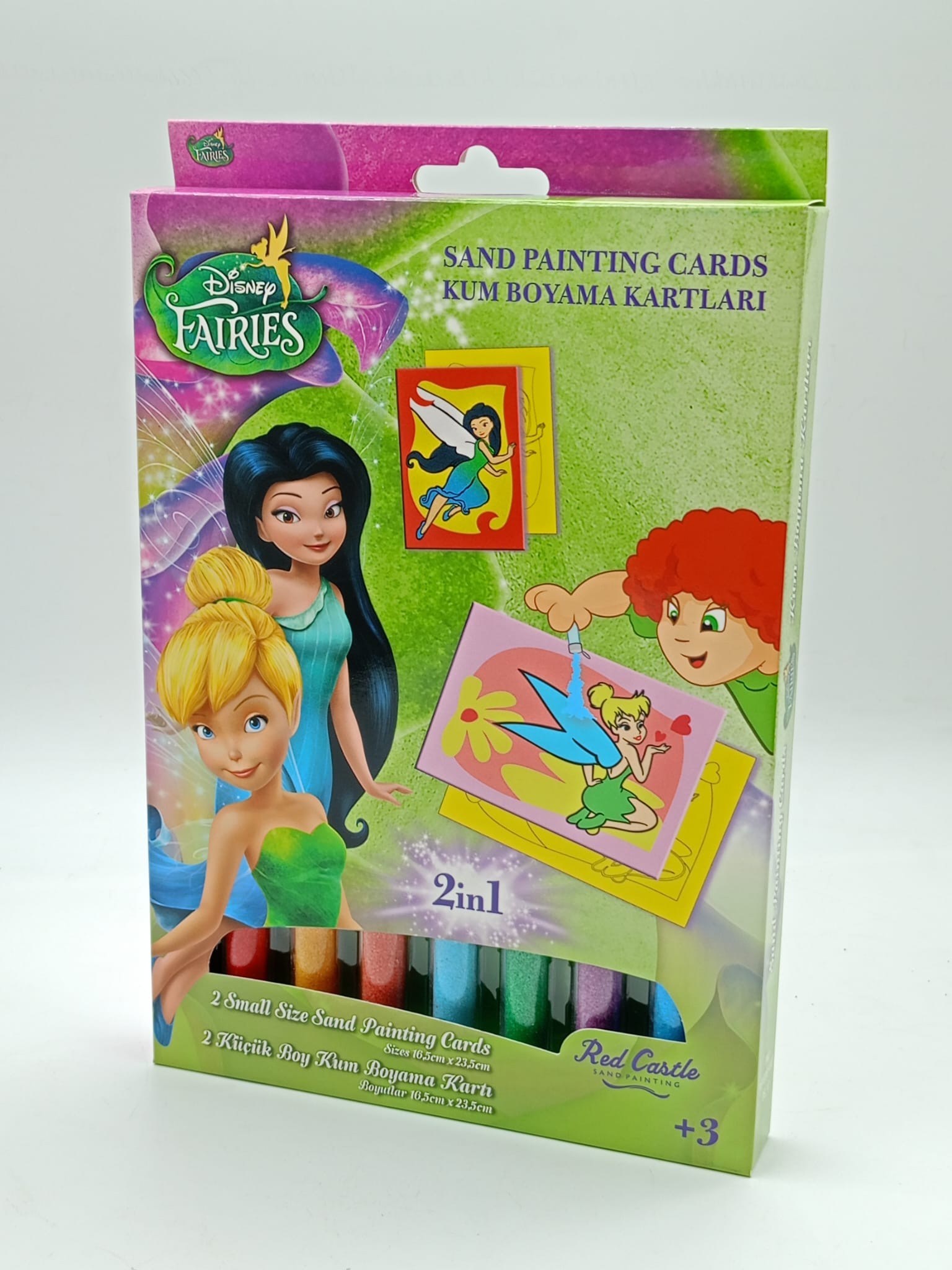 Disney Fairies 2 Periler Tinkerbell&Silvermist Eğitici ve Eğlenceli Kum Boyama Seti-Red Castle DS-12