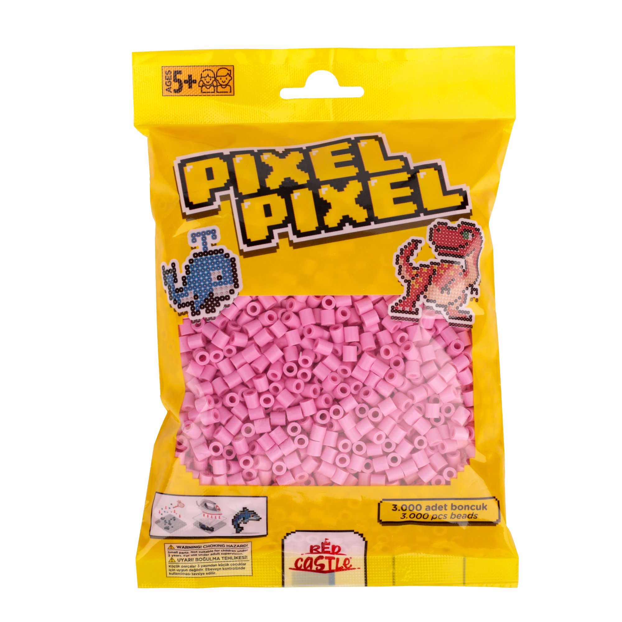 3000 PCS Pixel Pixel Beads Midi Size Light Pink 