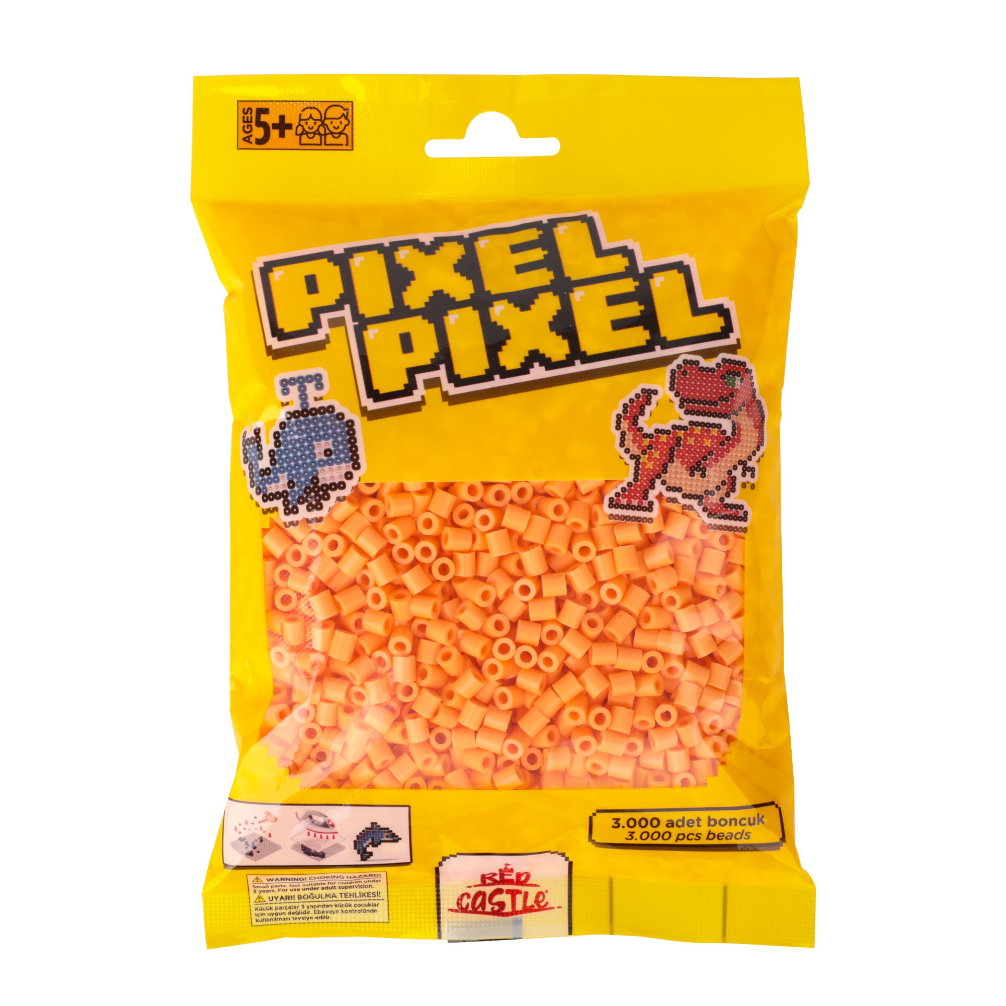 3000 Adet Midi Boncuk Koyu Bej-Pixel Pixel PPB-3000-07