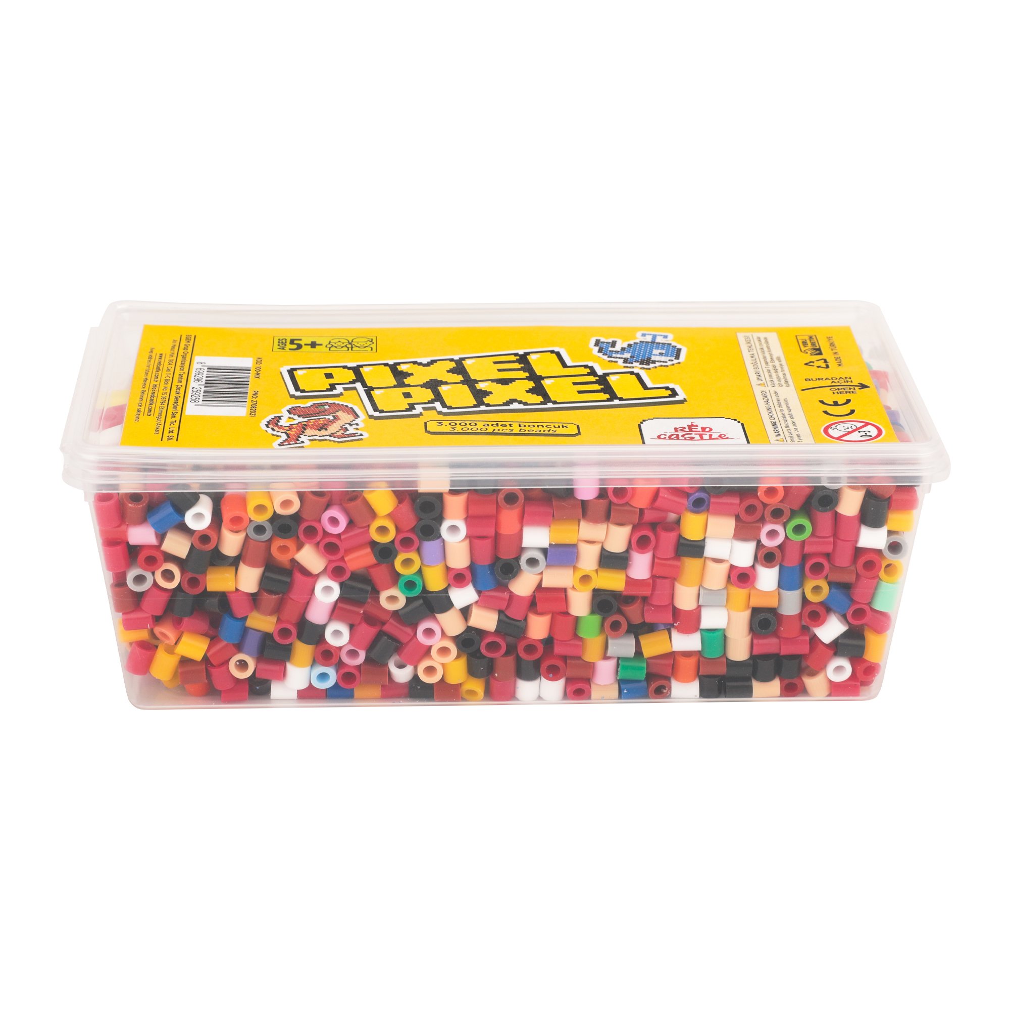 3000 Adet Midi Boncuk Kutulu Mix(32 Renk)-Pixel Pixel PPB100-MIX-RC