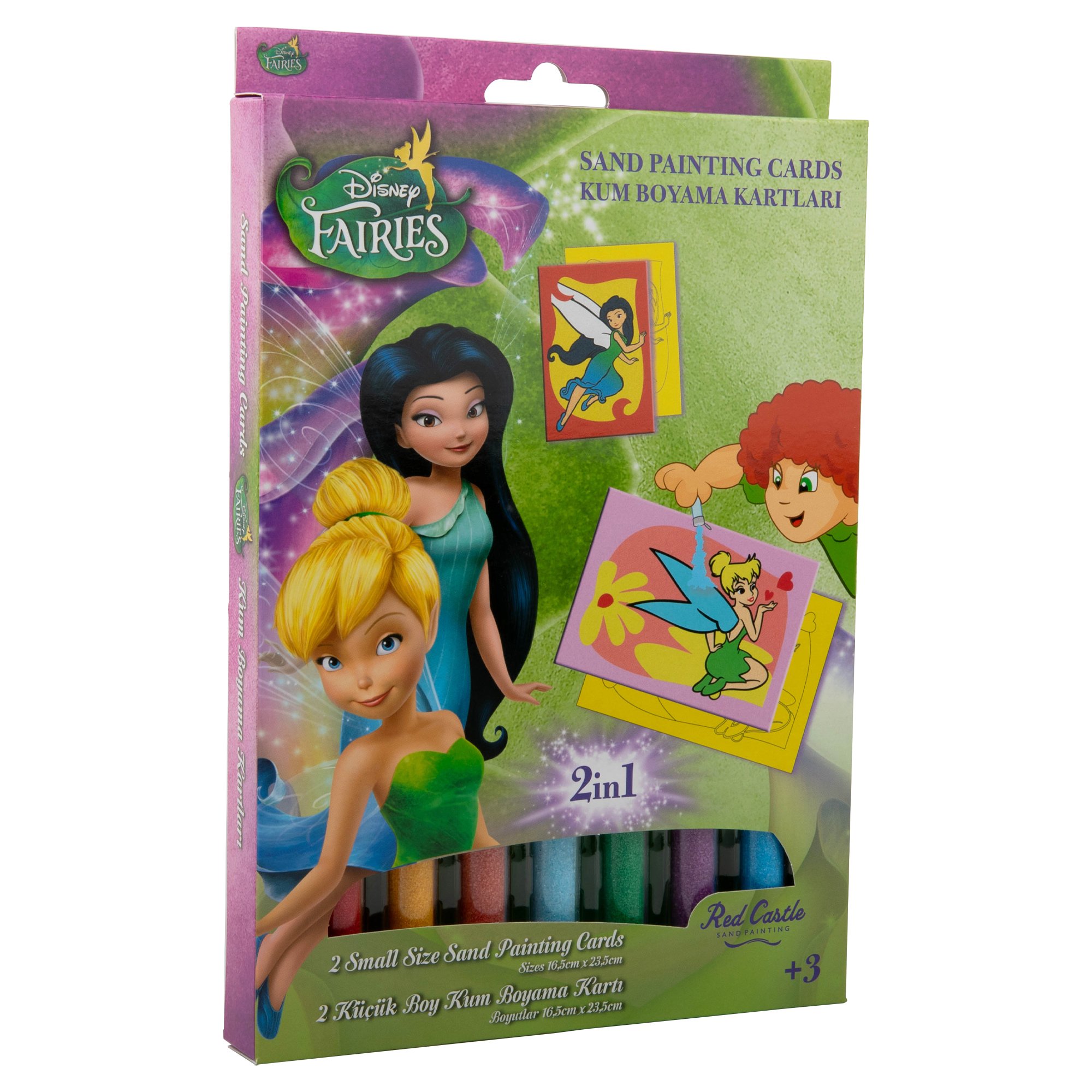 Disney Fairies 2 Periler Tinkerbell&Silvermist Eğitici ve Eğlenceli Kum Boyama Seti-Red Castle DS-12