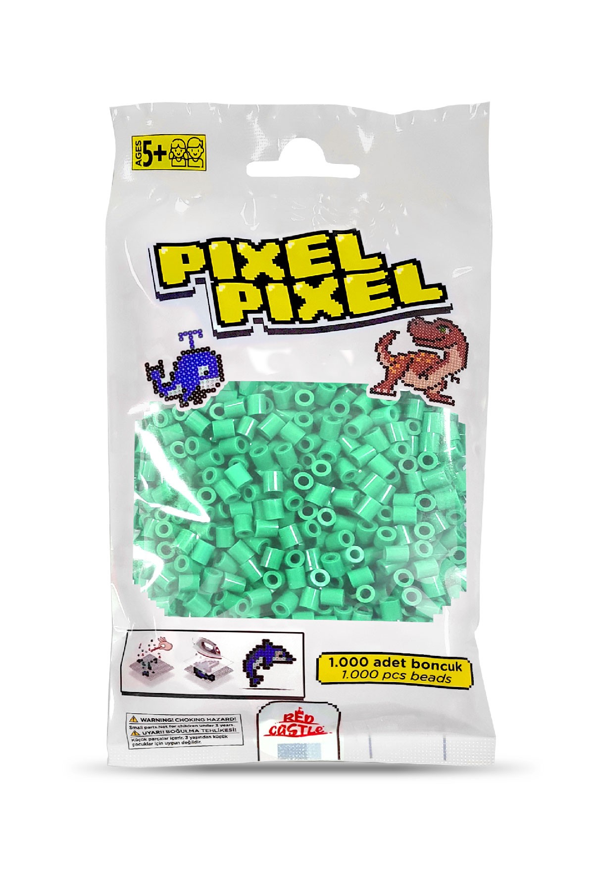 1000 Pcs Pixel Pixel Beads Midi Size Turquoise 