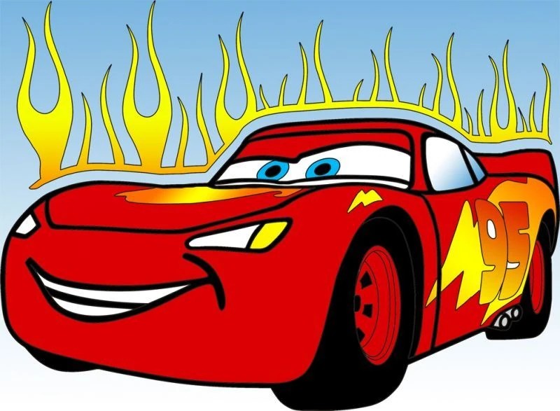 Disney Lightnening McQueen Kum Boyama Kartı 25 Adet-Red Castle A4-D-187