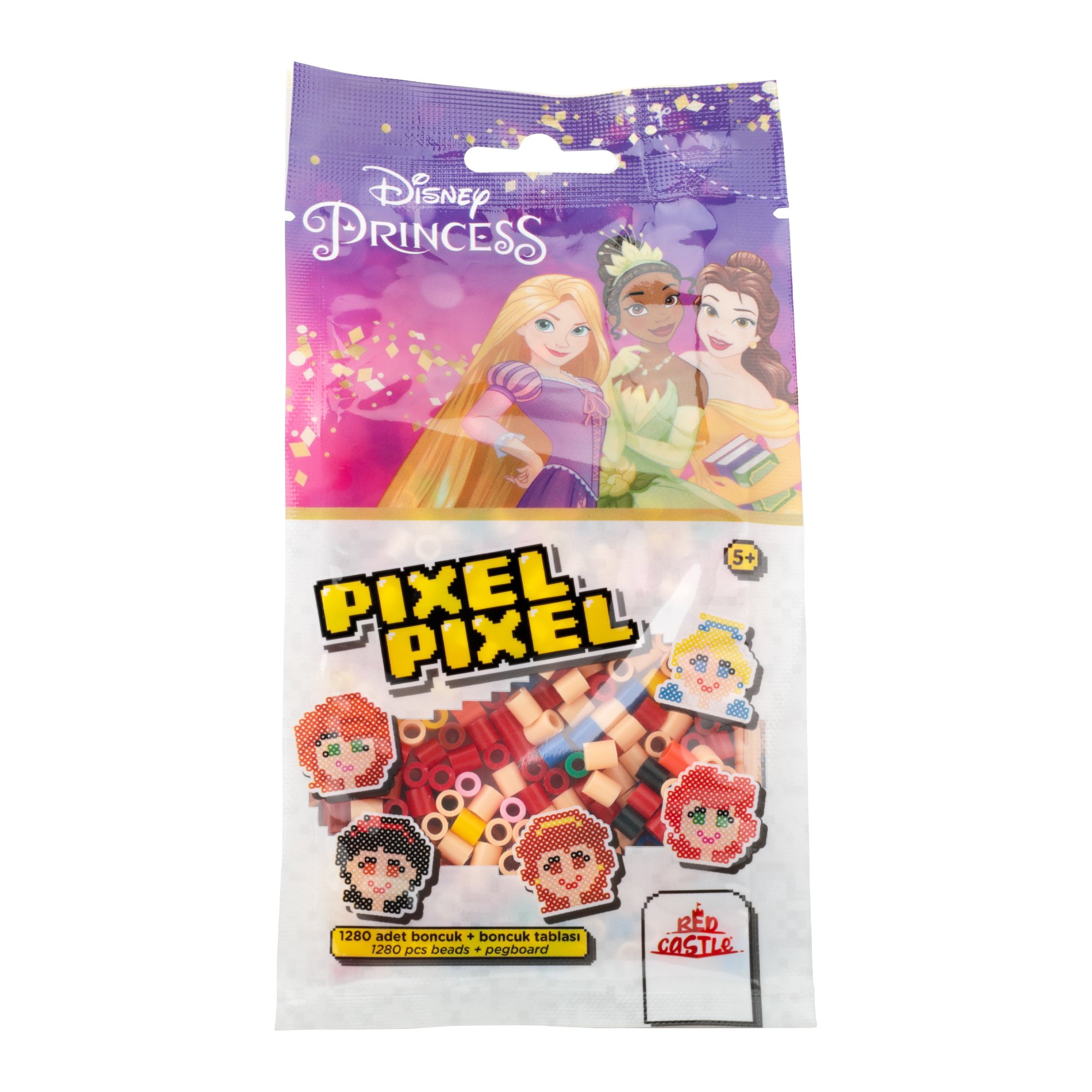 Disney Princess Boncuk Aktivite ve Oyuncak Seti 5 Figür-Pixel Pixel Boncuk B16-05