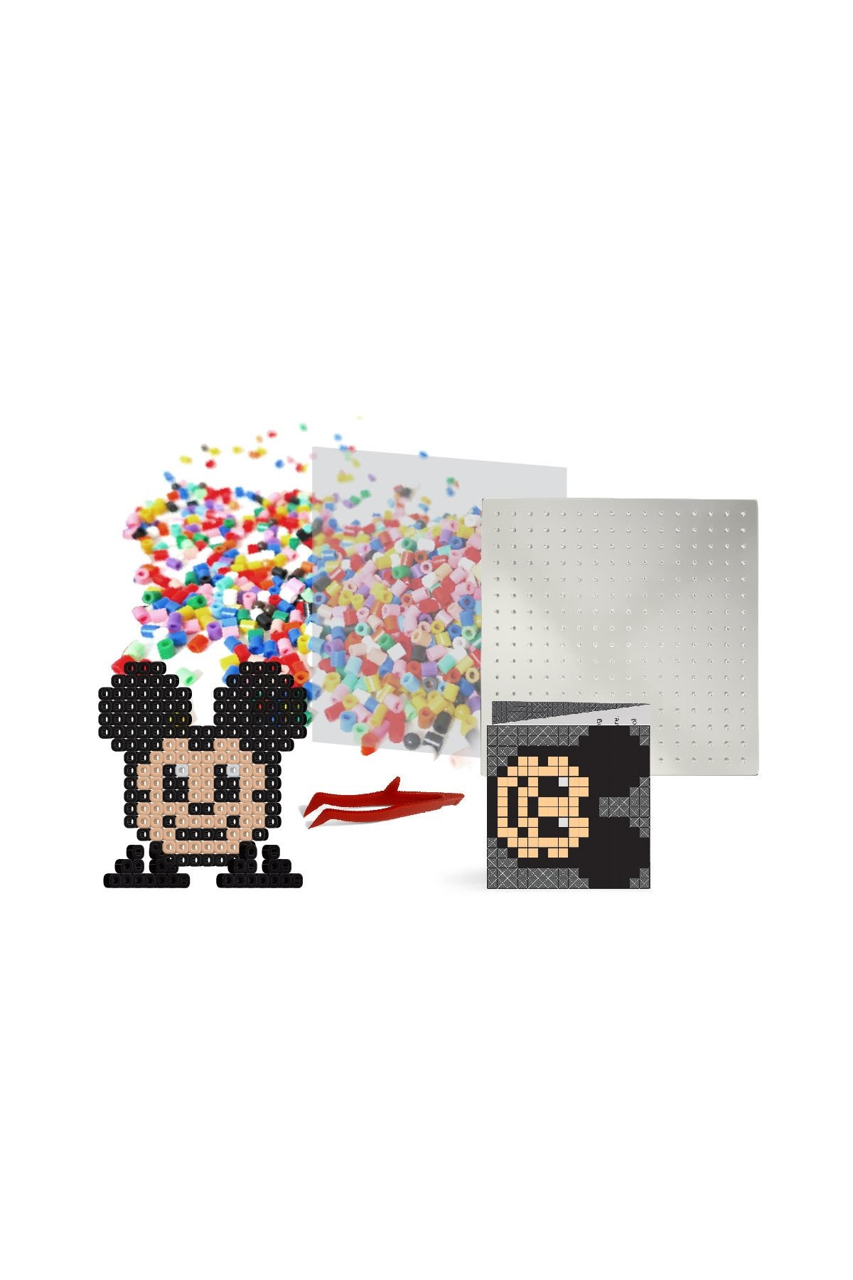 Pixel Pixel Boncuk Aktivite ve Oyuncak Seti-Disney Mickey Mouse 1000 Boncuk BB16-03