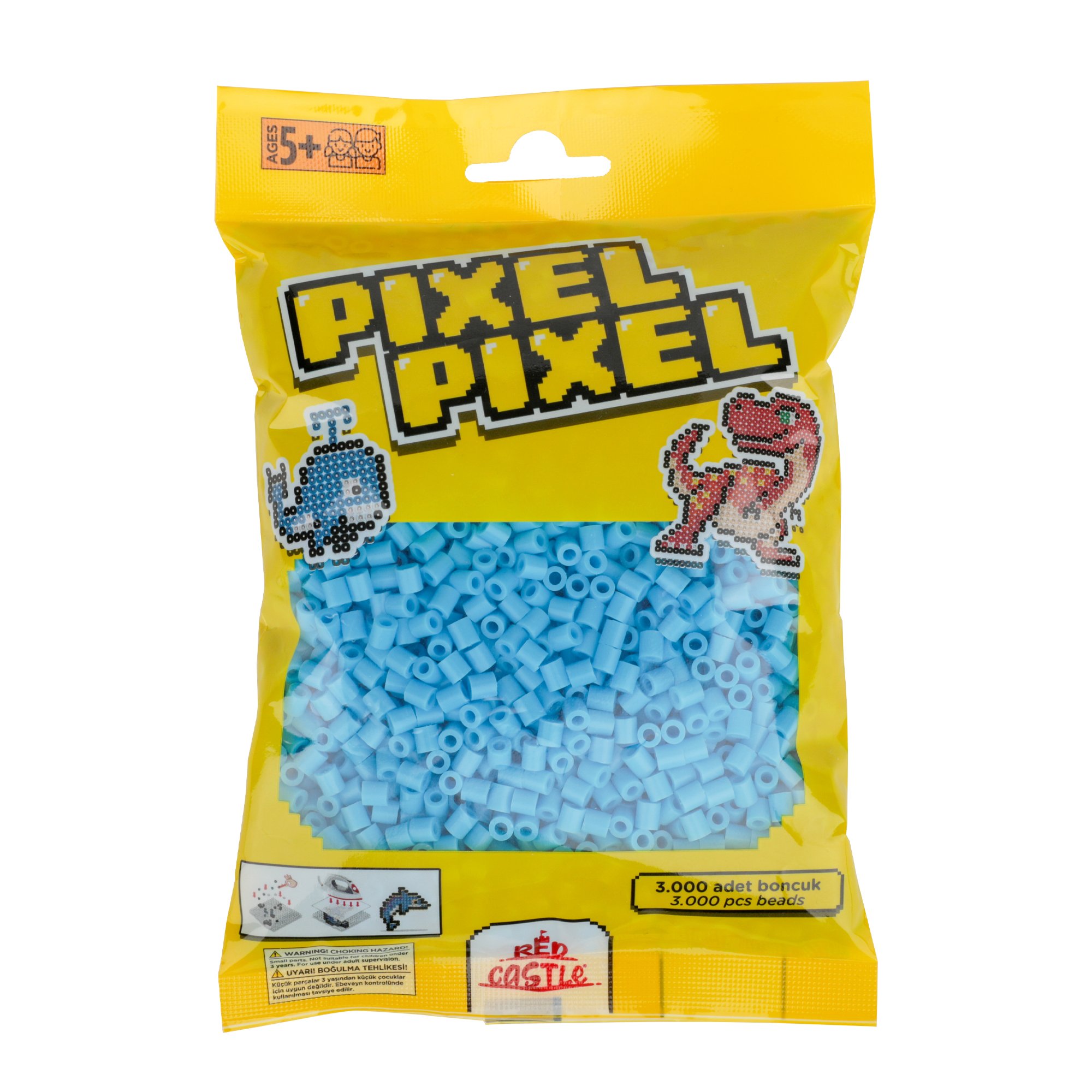 3000 Adet Midi Boncuk Açık Mavi-Pixel Pixel PPB-3000-02