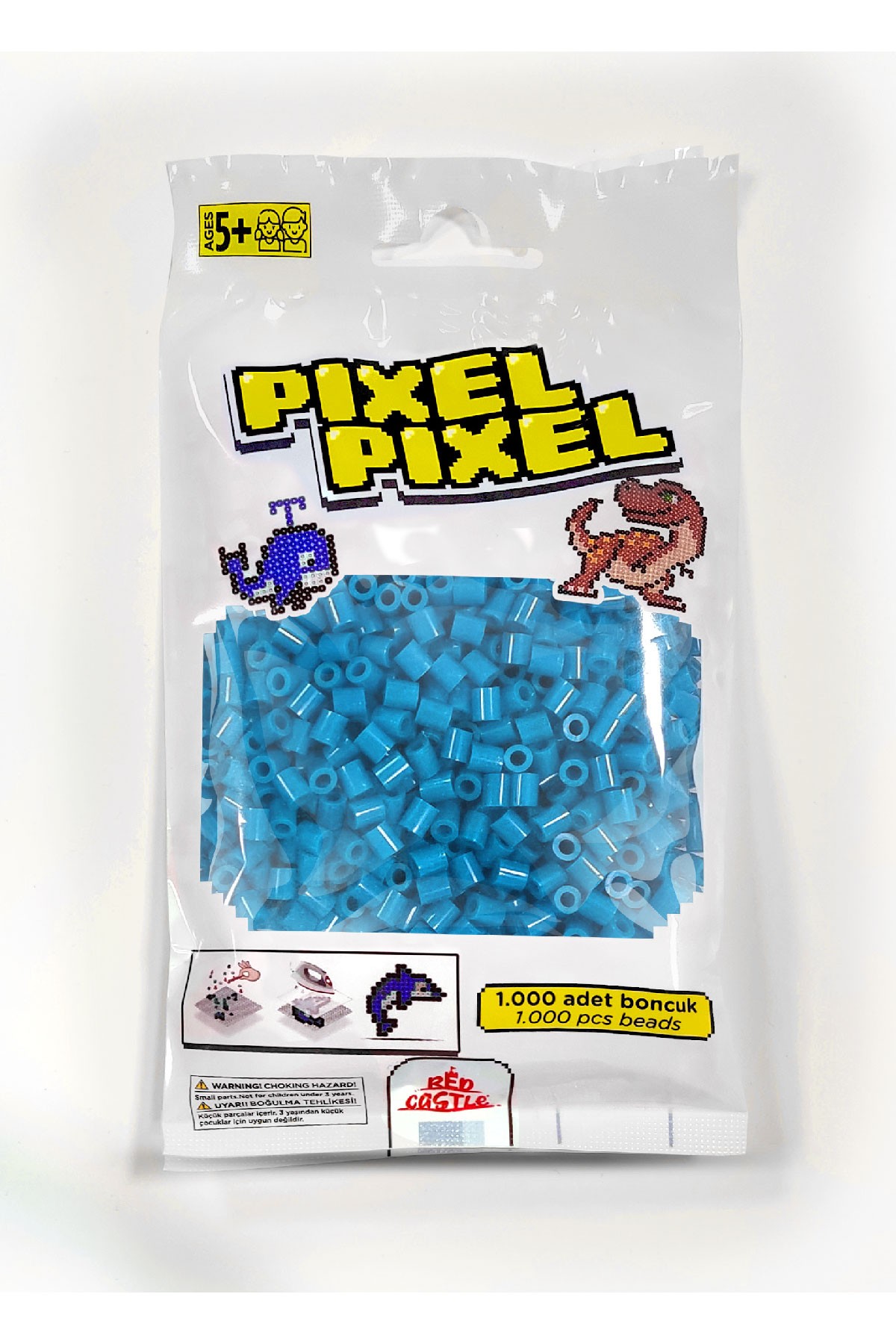 1000 Pcs Midi Beads Light Blue Pixel Pixel PPB-1000-01