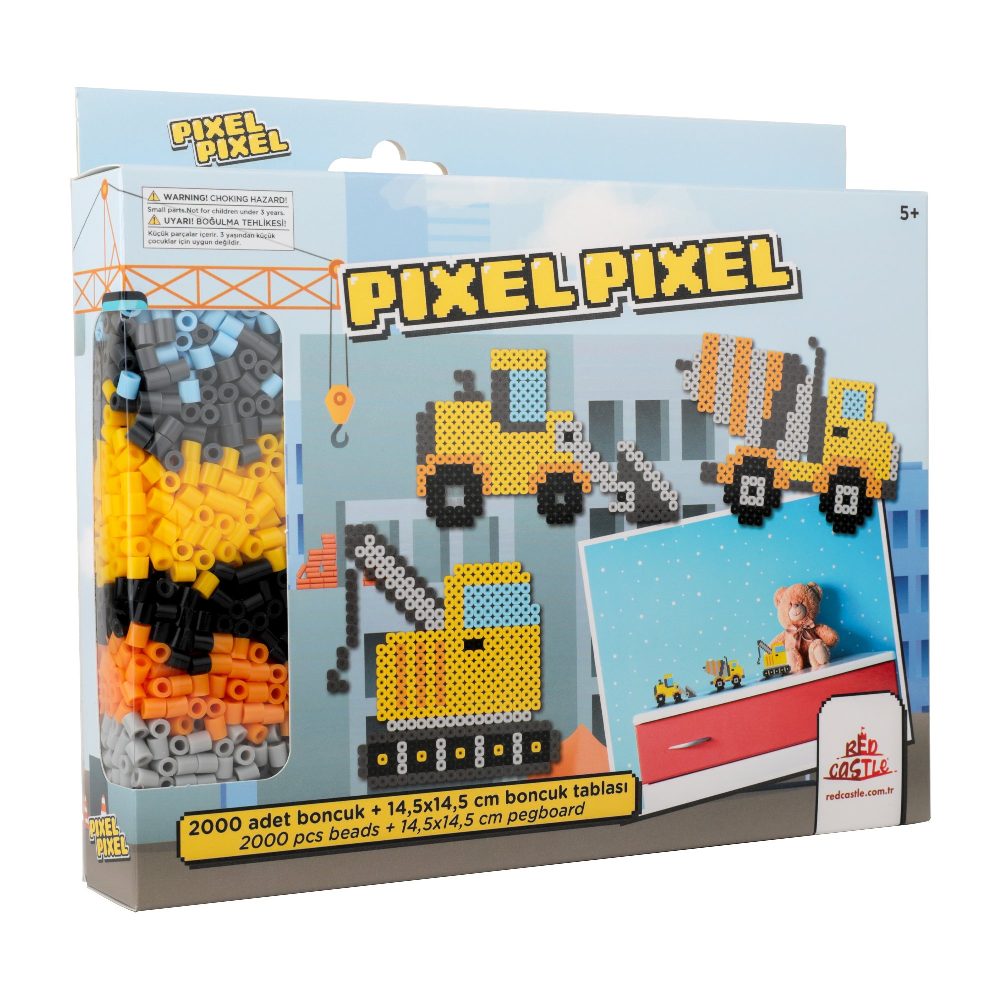 Pixel Pixel Boncuk Etkinlik Seti-İnşaat Araçları BBU29-09