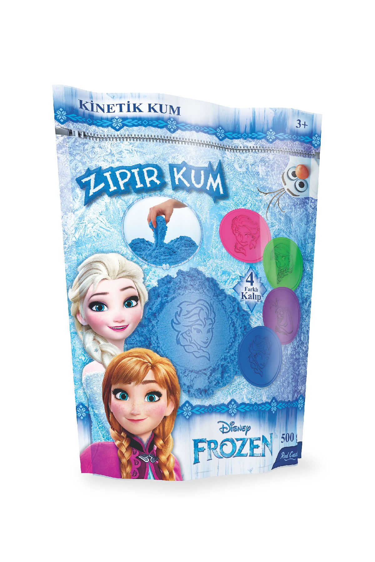 Disney Frozen Karlar Ülkesi Zıpır Kum Mavi 500 g-Red Castle ZKP500-A1-50