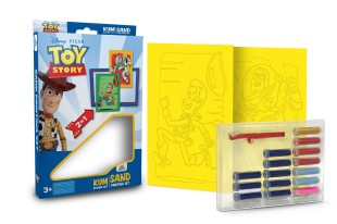 Disney Toy Story Woody & Buzz Eğitici ve Eğlenceli Kum Boyama Seti 2in1-Red Castle DS-45