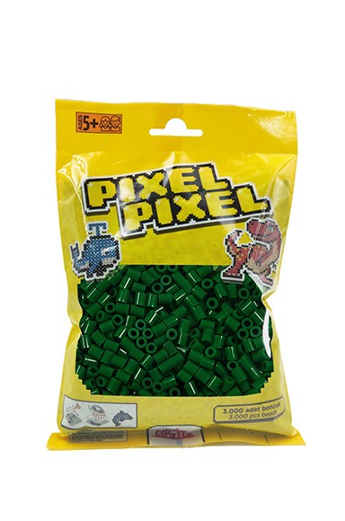 3000 PCS Pixel Pixel Beads Midi Size Dark Green PPB-3000-11