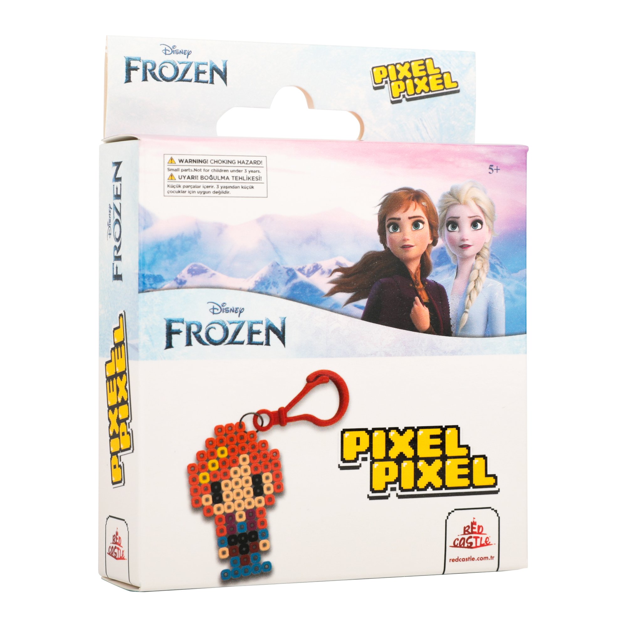 Disney Frozen Anna Ütü ile Yapışan Midi Boncuk Anahtarlık Yapma Etkinlik Seti-Pixel Pixel Bb14-02