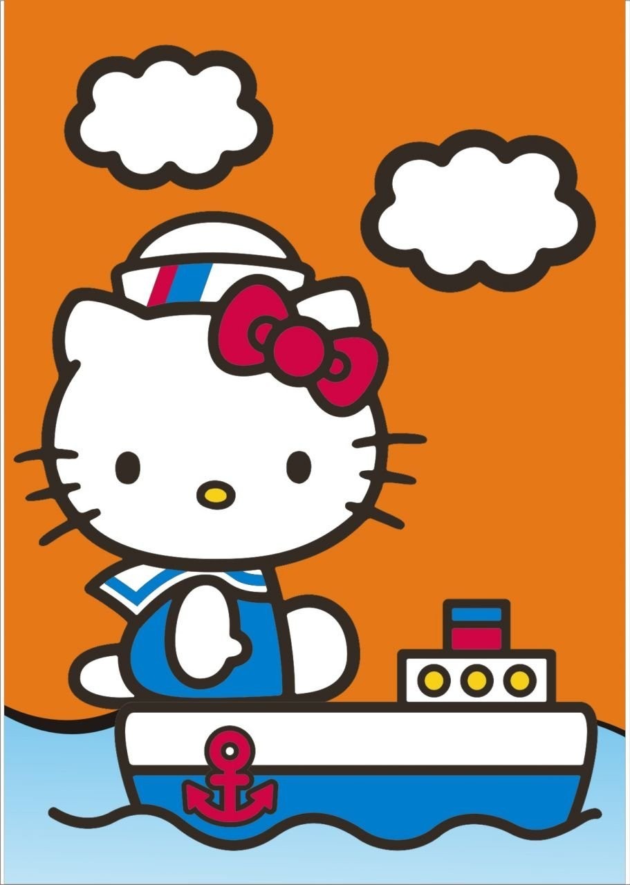 Hello Kitty Kum Boyama Kartı S, 25 Adet (23,4x16,5 cm)-Red Castle KS526