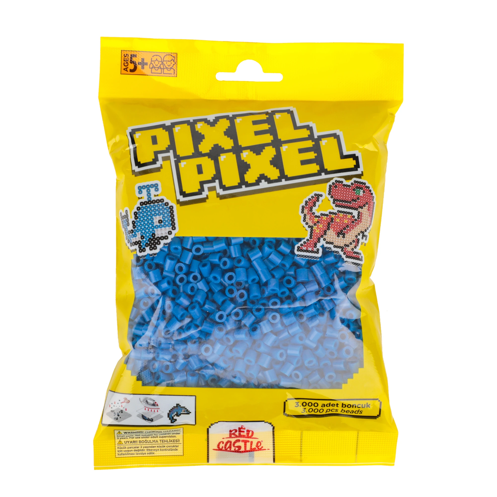 3000 Adet Midi Boncuk Mavi- Pixel Pixel PPB-3000-03