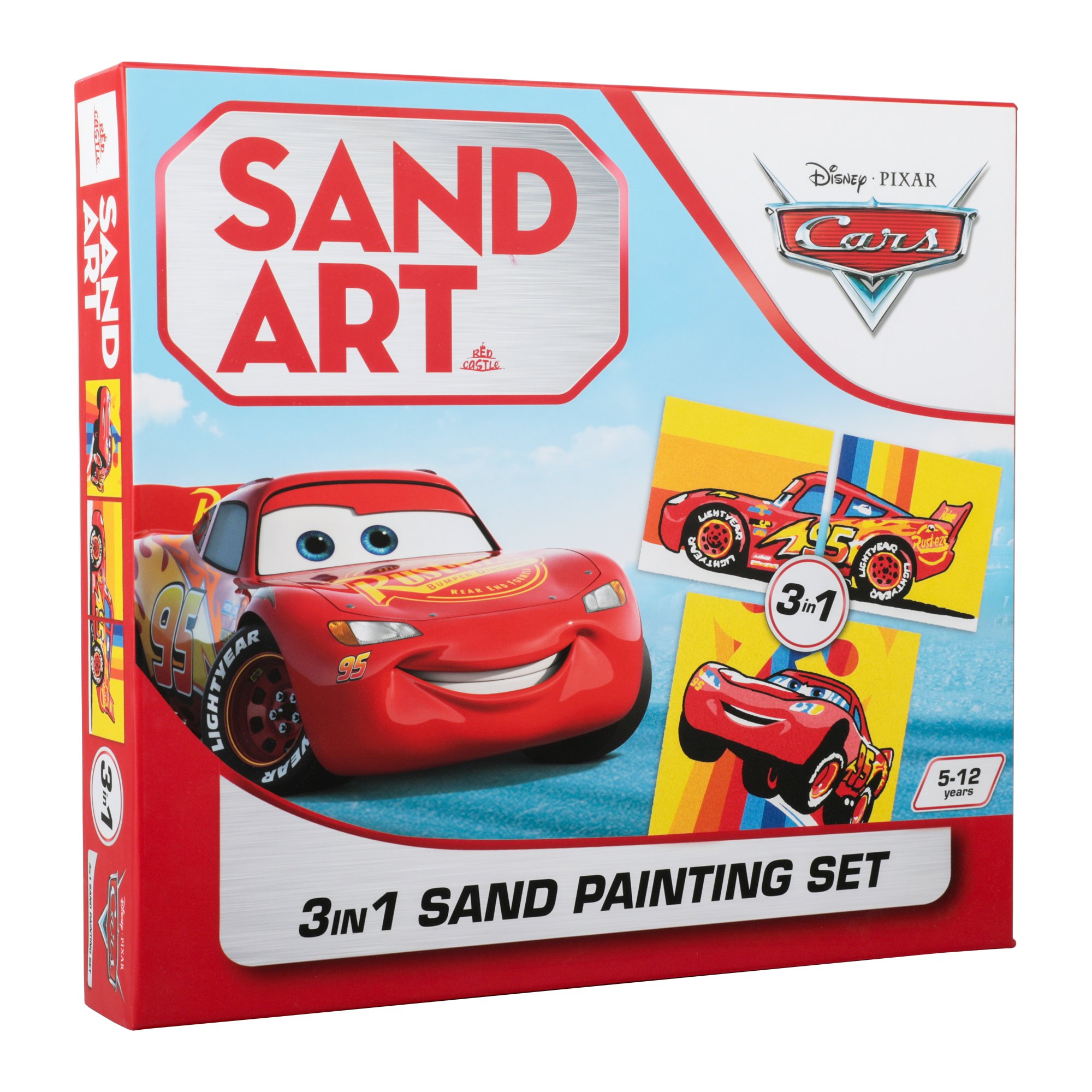 Disney Cars 3, Adult Sand Painting Set -Sand ART- (3 PCS) YKL-101