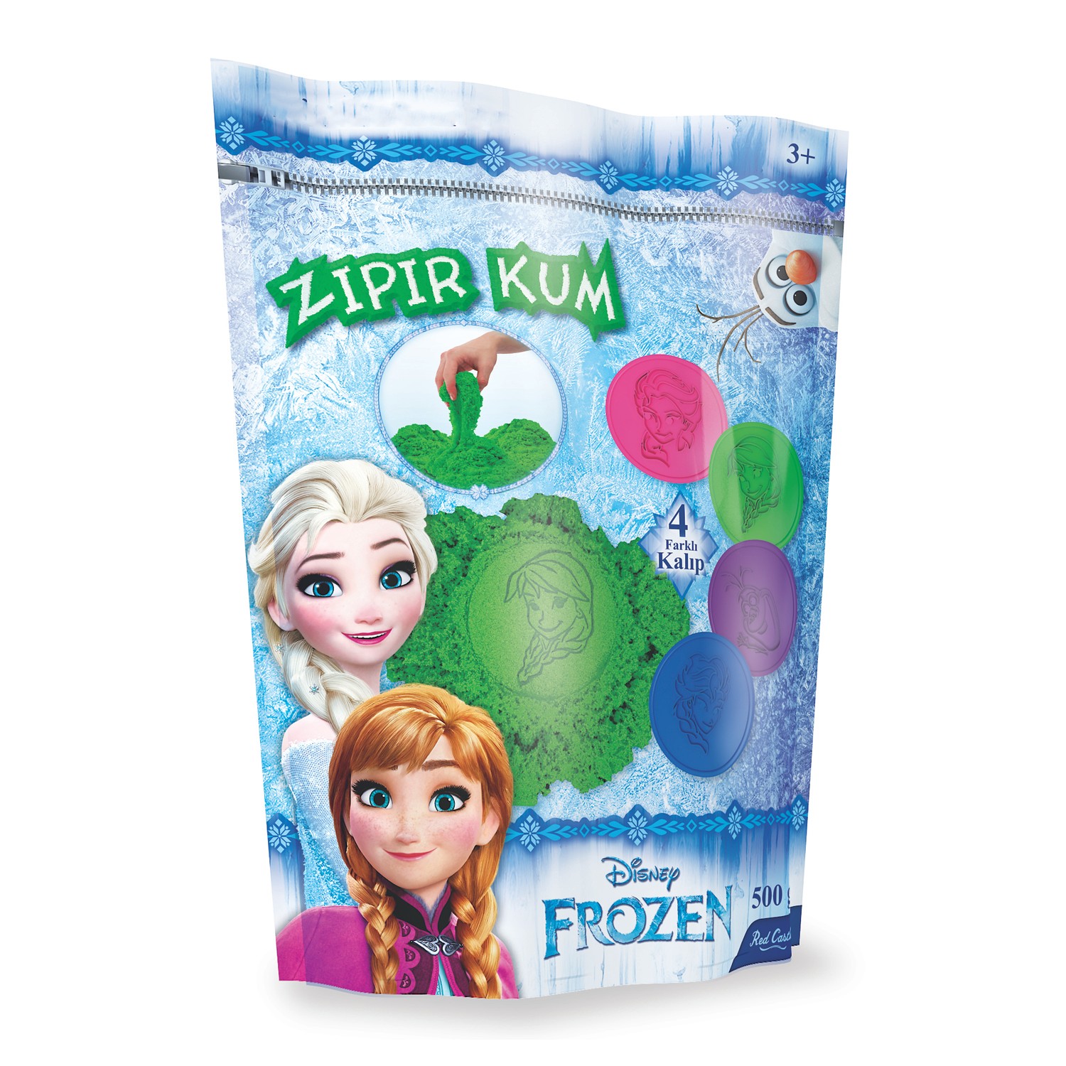 Disney Frozen Zıpır Kum Yeşil 500 g-Red Castle ZKP500-62