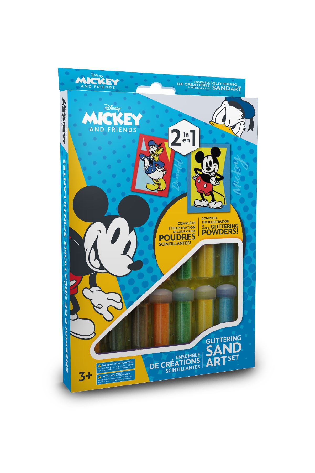 Eğitici ve Eğlenceli Disney Mickey Mouse Kum Boyama Etkinlik Seti-Red Castle DS-01