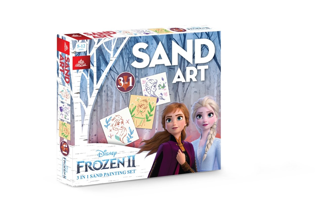 Disney Frozen II Yetişkin Kum Boyama Aktivite Seti, Sand Art-Red Castle YKL-100