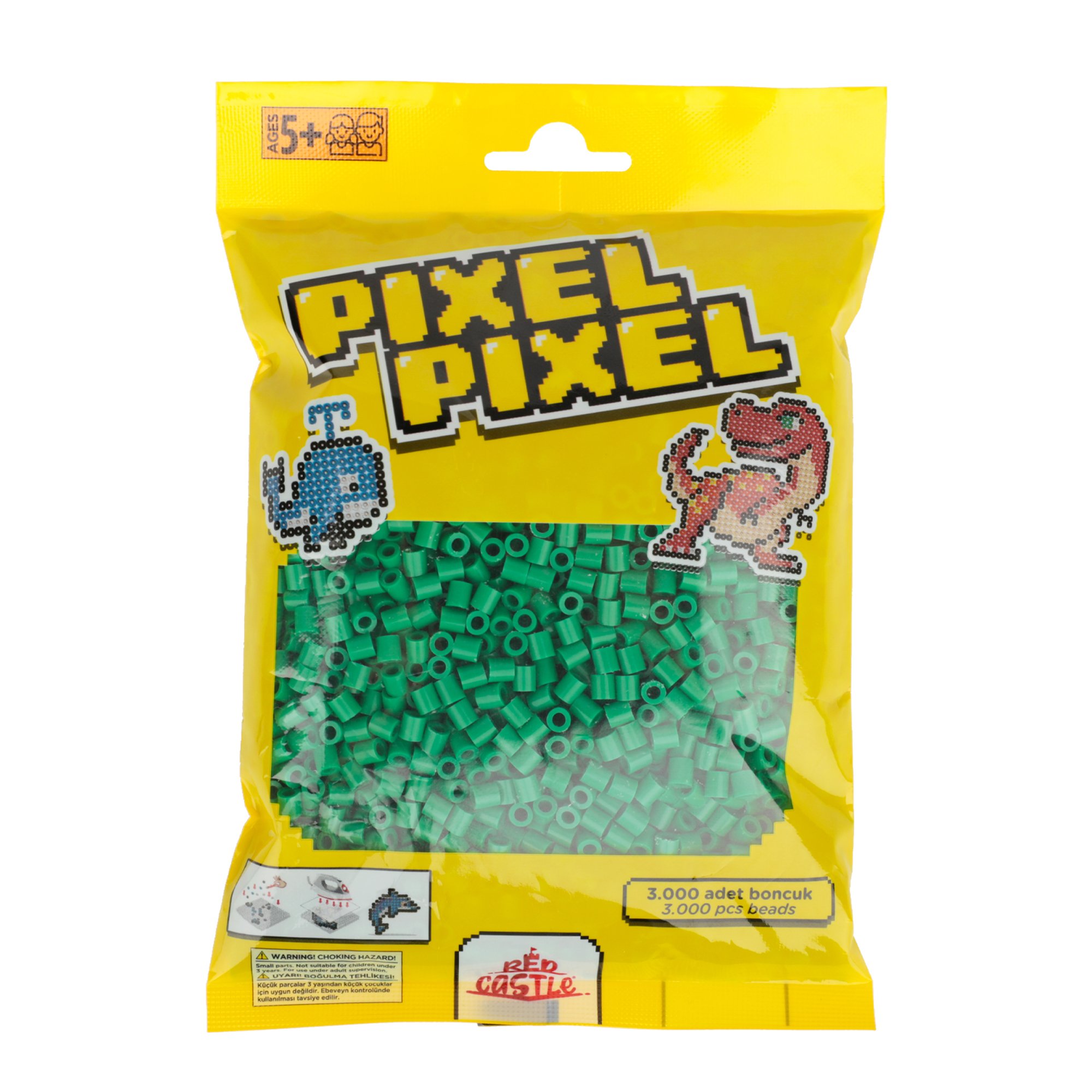 3000 Adet Midi Boncuk Yeşil-Pixel Pixel PPB-3000-10