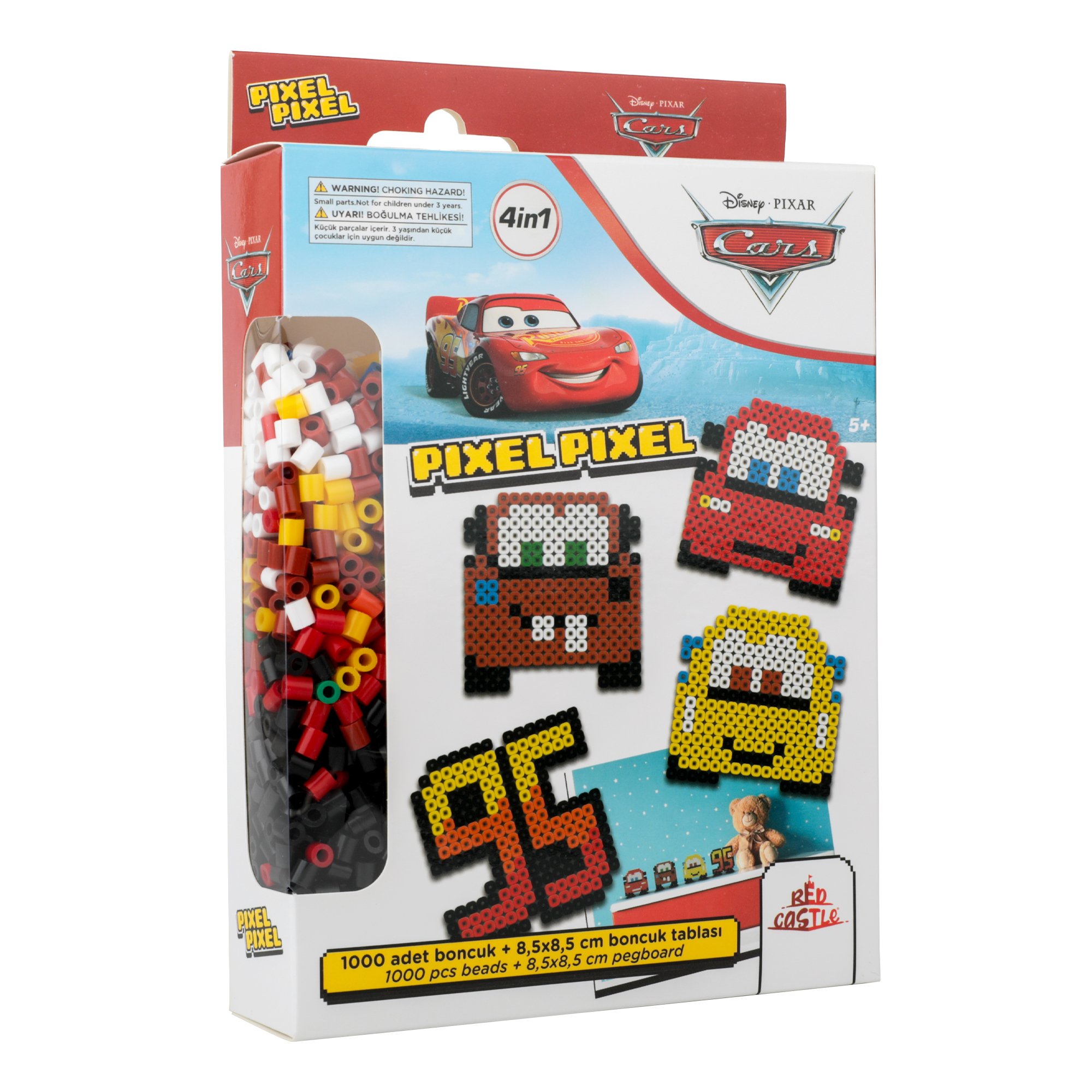 Pixel Pixel Beads Activity and Toy Set-Disney Cars 1000 Beads BB16-02