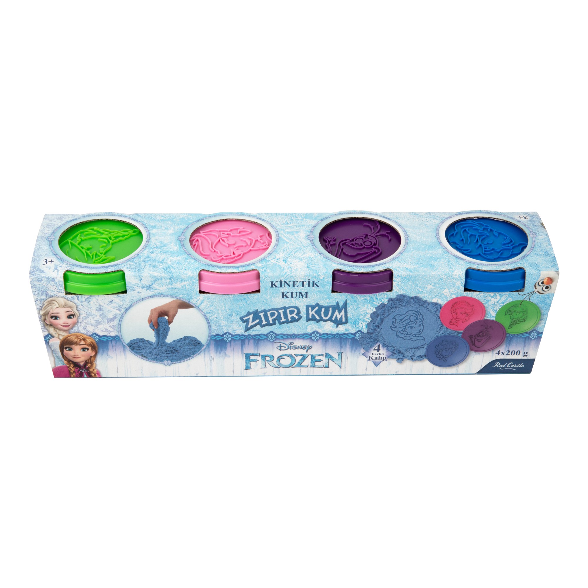 Disney Frozen Zippy Sand 4x200 g-Red Castle ZK-01