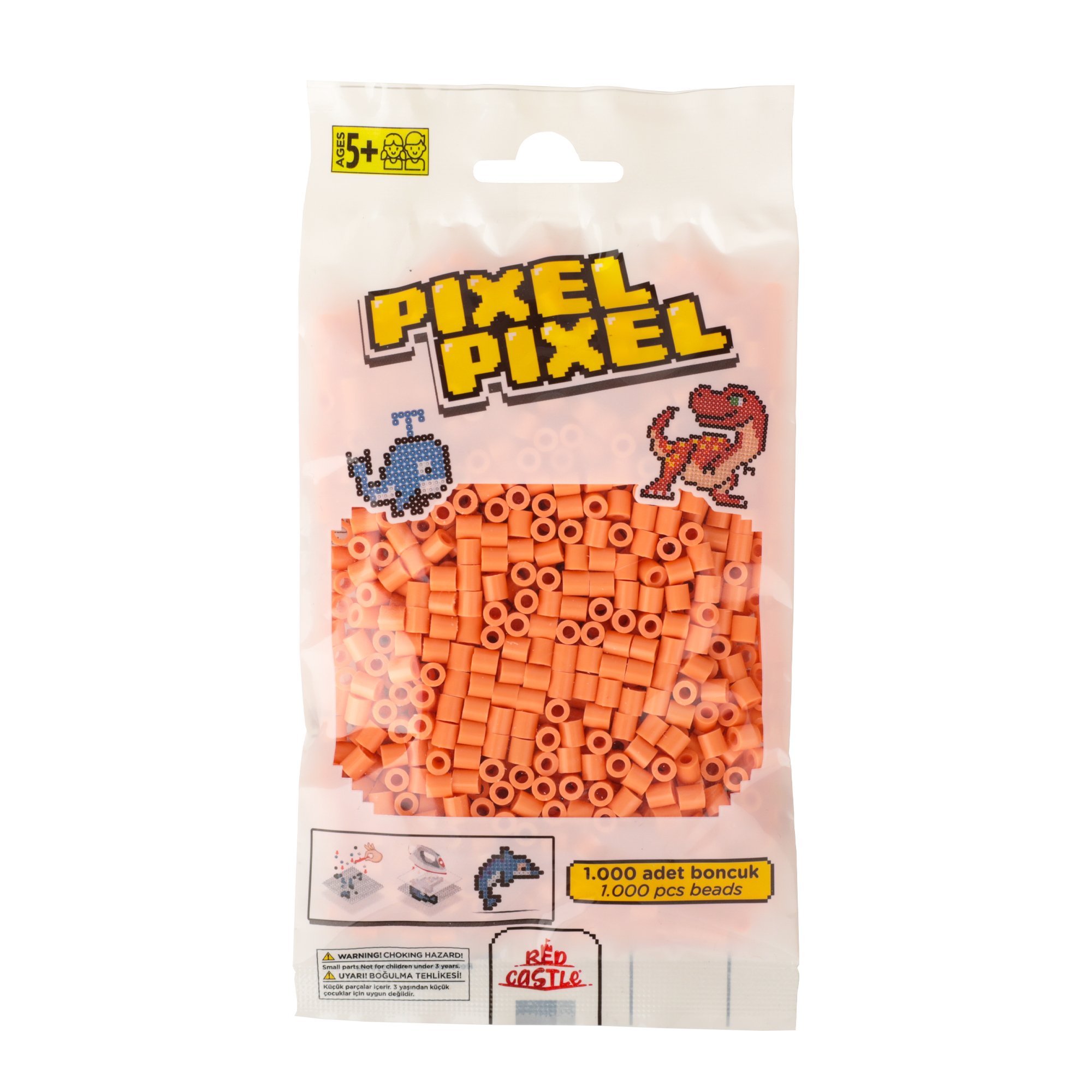 1000 Pcs Pixel Pixel Beads Midi Size Dark Beige 