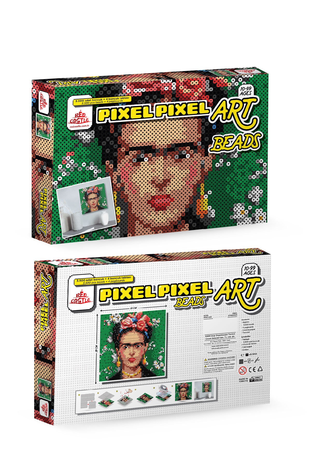 Yetişkin Boncuk Aktivite Seti(Frida Kahlo)-Pixel Pixel PPA01-03