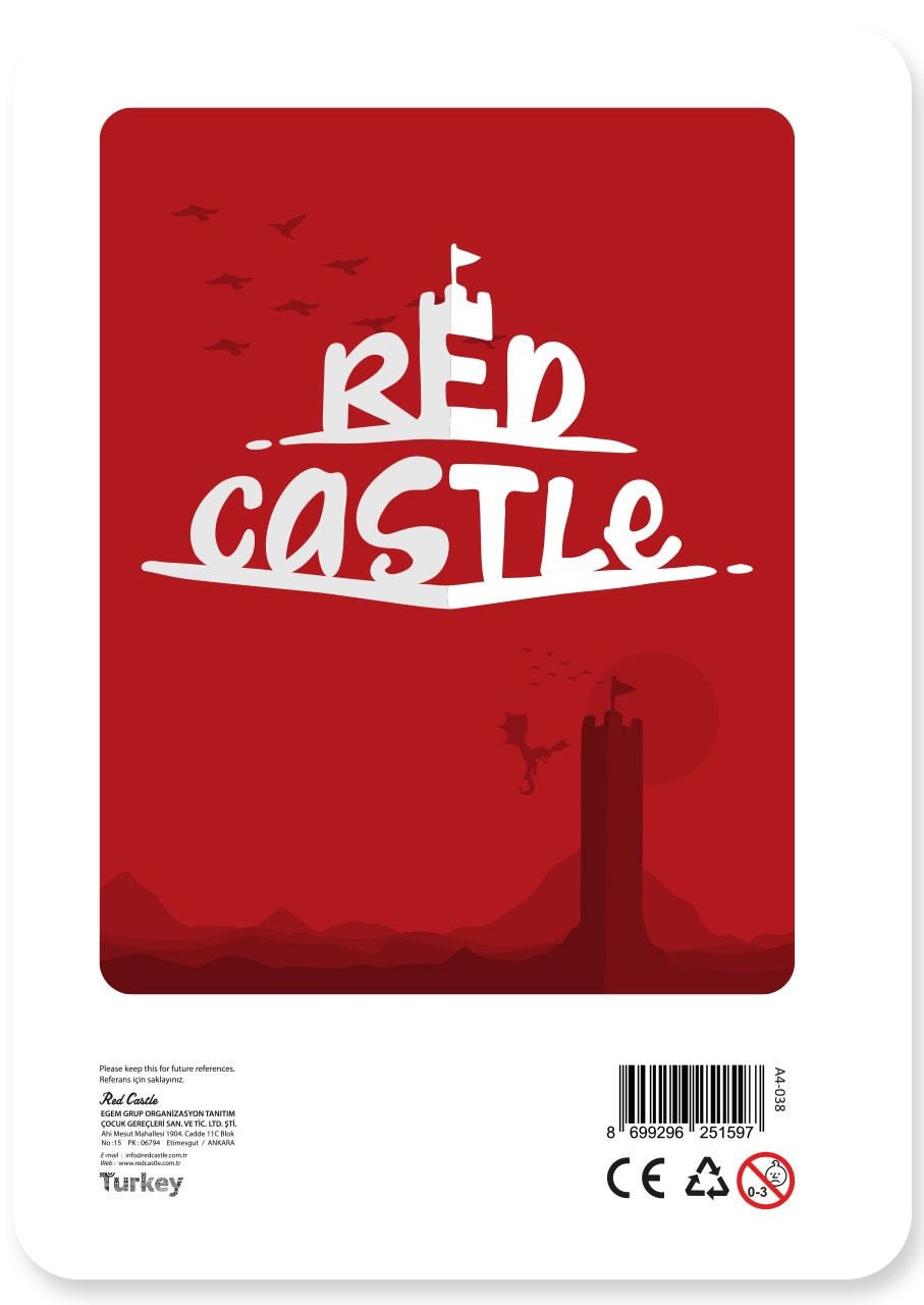 Flying Horse Kum Boyama Kartı 25 Adet-Red Castle A4-RC-038