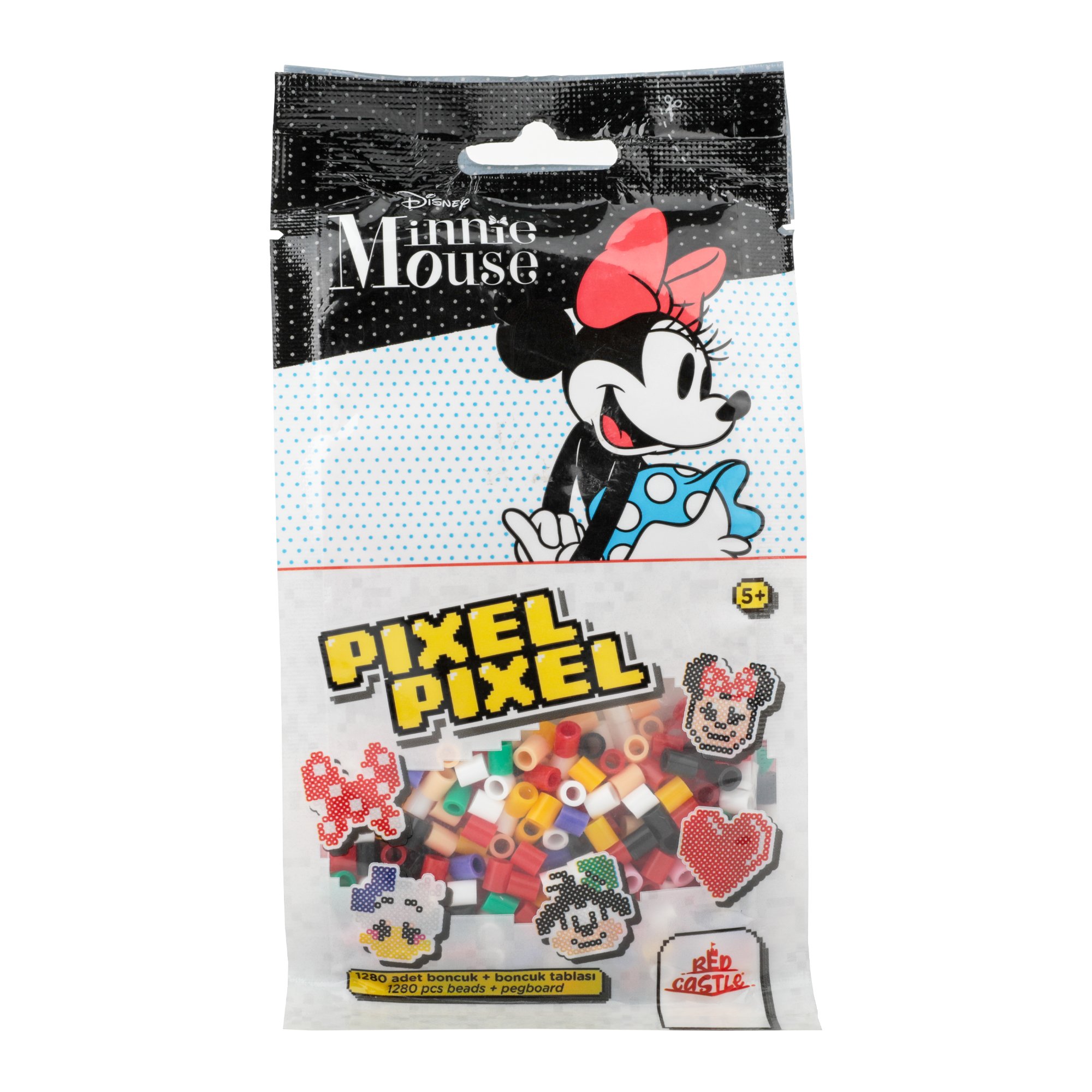 Disney Minnie Mouse Boncuk Aktivite ve Oyuncak Seti 5 Figür-Pixel Pixel B16-04