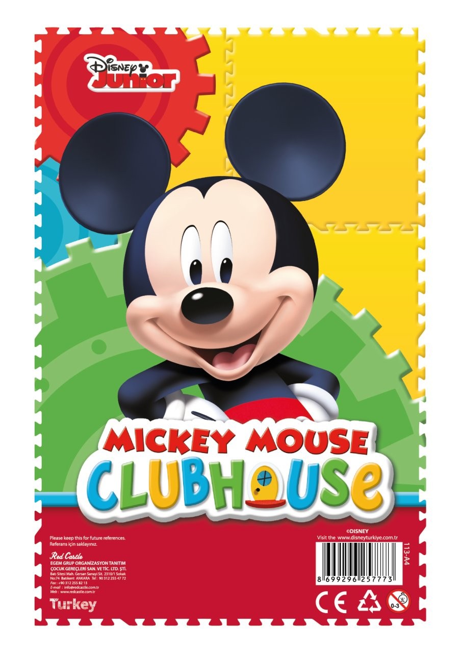 Disney Mickey Football Kum Boyama Kartı 25 Adet-Red Castle A4-D-113