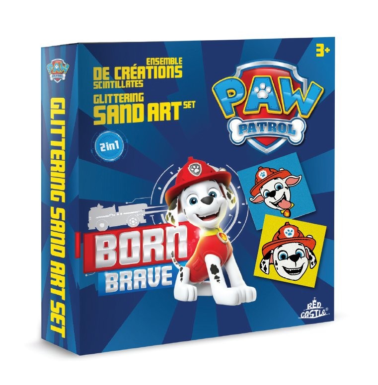 Paw Patrol Born Brove Eğitici ve Eğlenceli Kum Boyama Seti-Red Castle MBKS-02