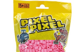 3000 Adet Midi Boncuk Açık Pembe-Pixel Pixel PPB-3000-17