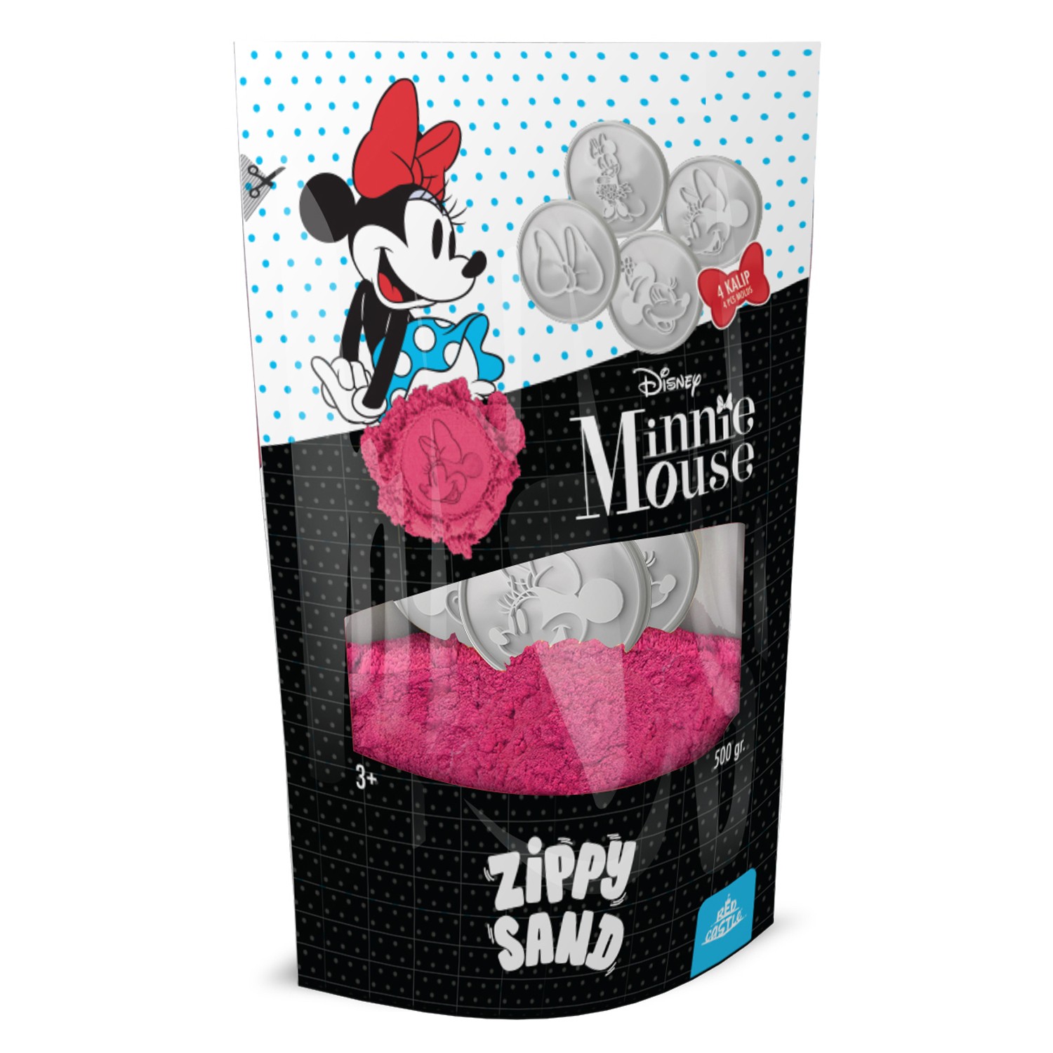 Disney Minnie Mause Zippy Sand  500 g-Red Castle ZKS500-05