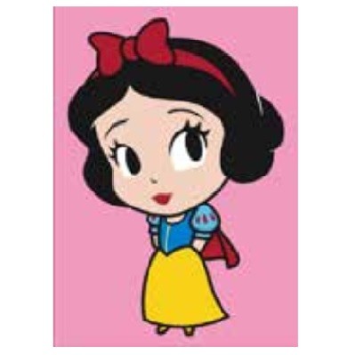 Disney Snow White Cute Kum Boyama Kartı M. 25Adet(23,5X33cm)-Red Castle KM125