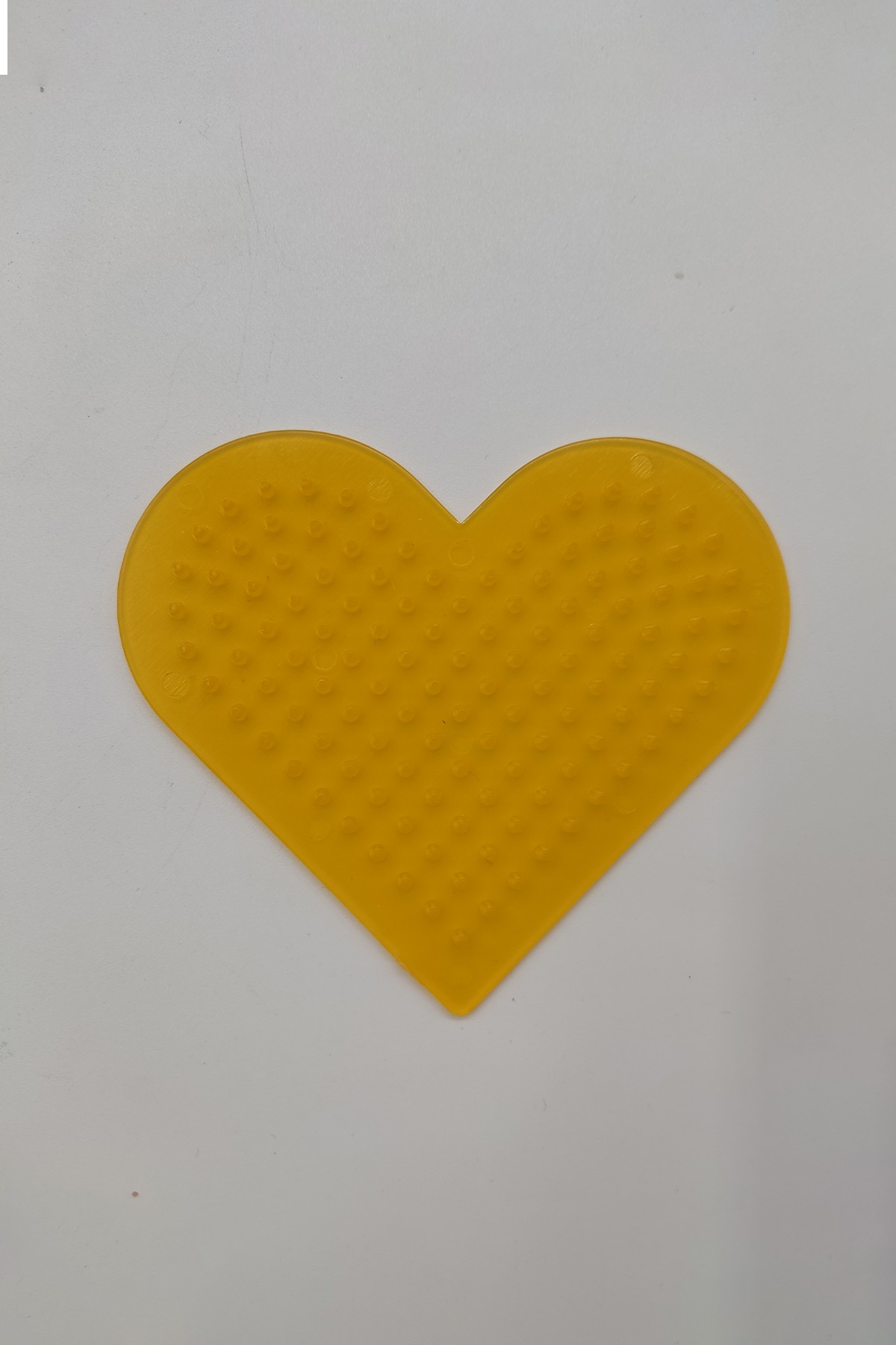 Boncuk Dizme Tablası 16'lık Sarı Kalp-Pixel Pixel PPP16-07