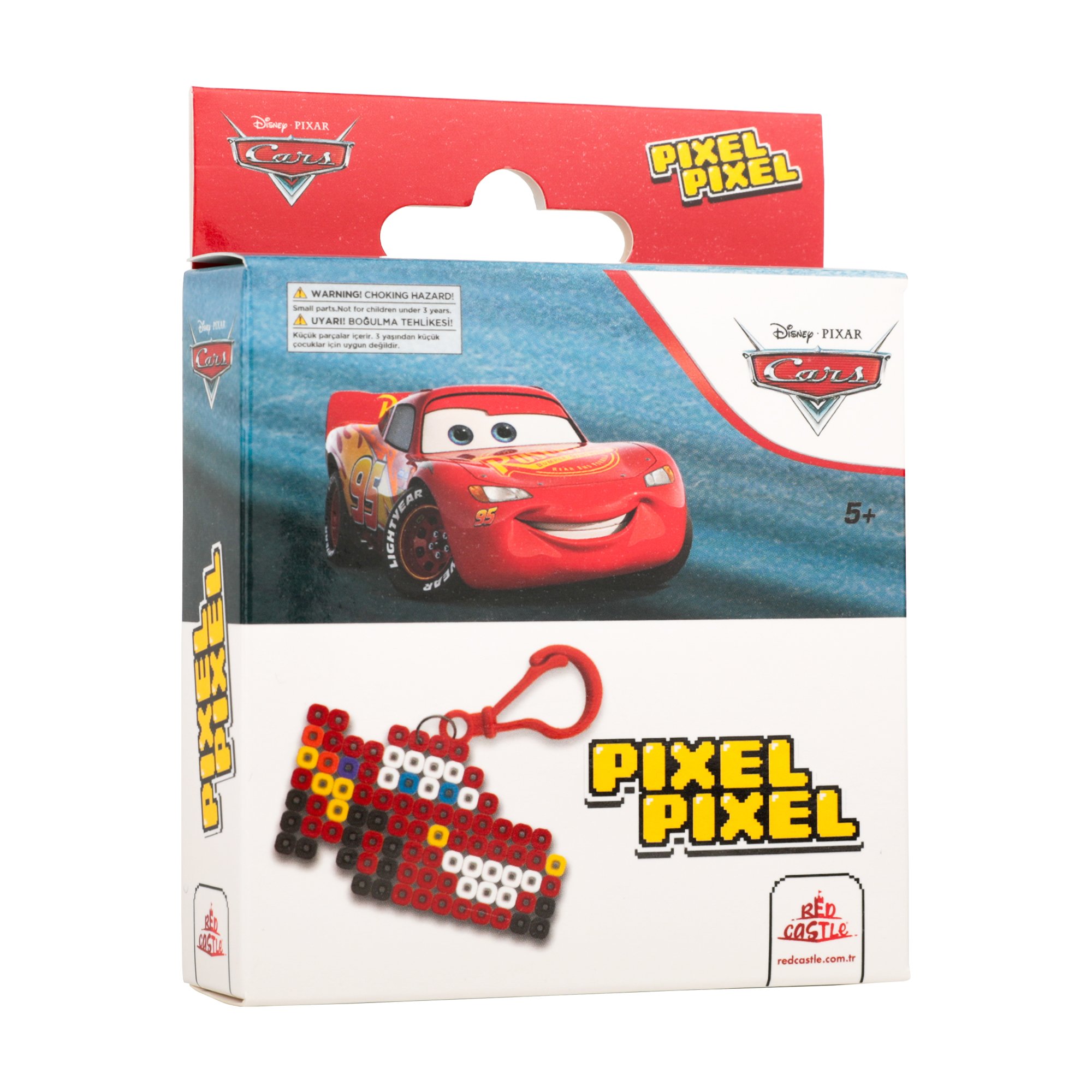 Ütü ile Yapışan Midi Boncuk Anahtarlık Yapma Etkinlik Seti Disney Cars-Pixel Pixel Bb14-03