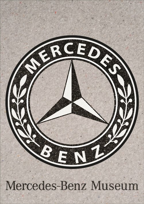 Mercedes Benz Emblem Sand Painting Card M. 25pcs(23,5X33cm)-Red Castle KM240