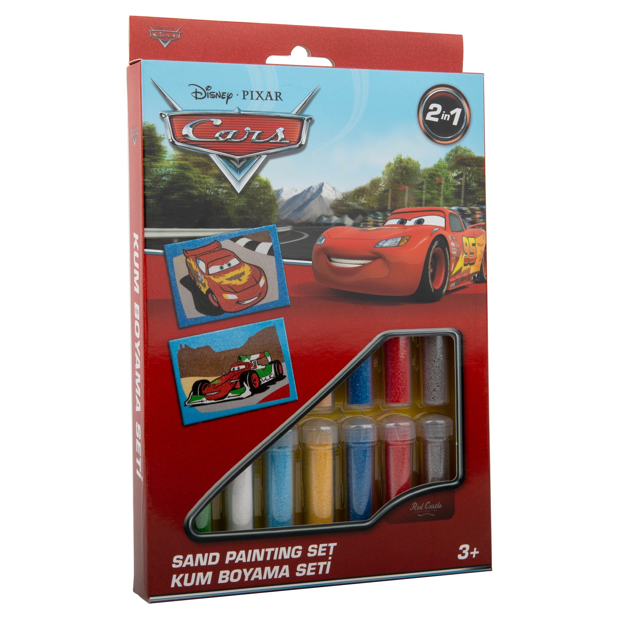 Eğitici ve Eğlenceli Kum Boyama Seti Cars Mcqueen&Francesco DS-06
