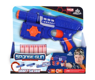 Sponge Bullet Shooting Toy Gun Marksman Dart Gun B, 6 Bullets - Red Castle TBS-01