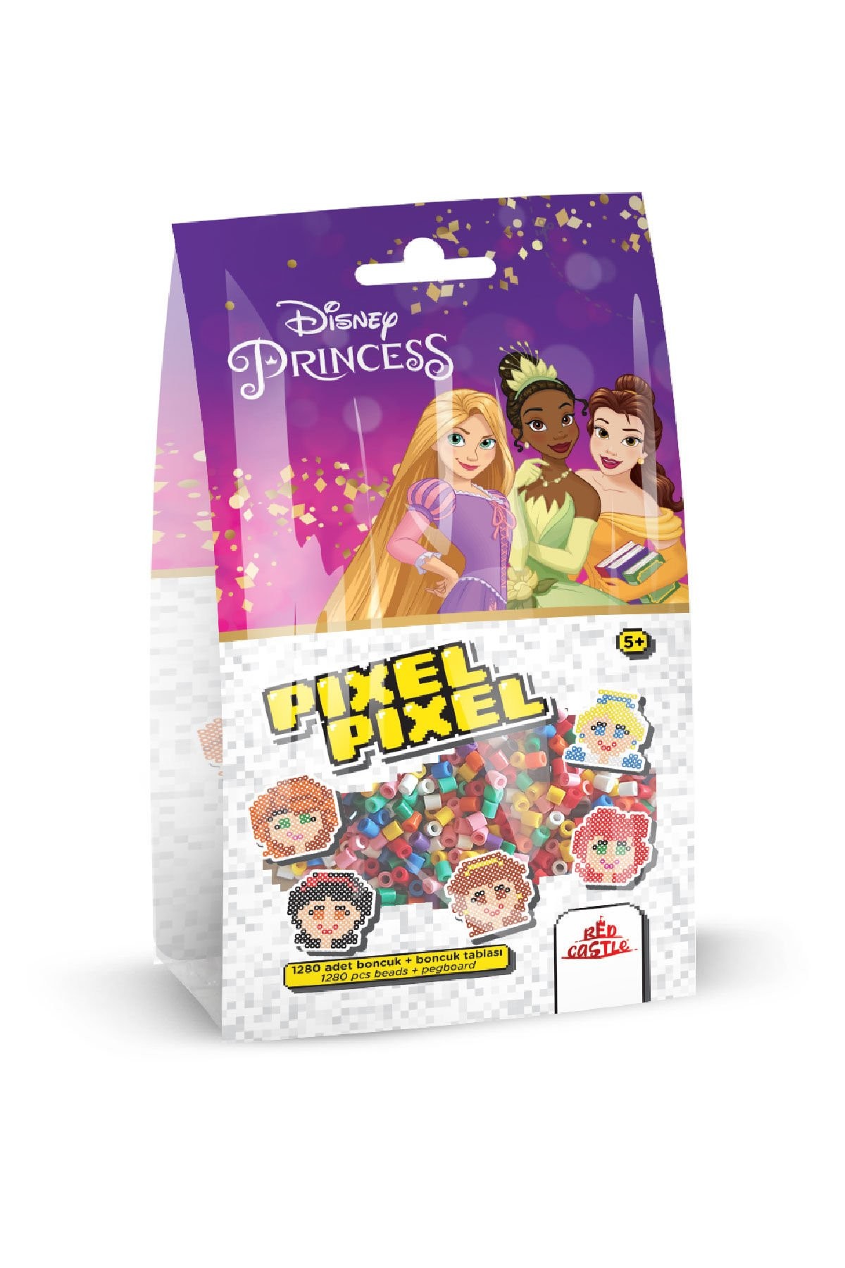 Disney Princess Boncuk Aktivite ve Oyuncak Seti 5 Figür-Pixel Pixel Boncuk B16-05