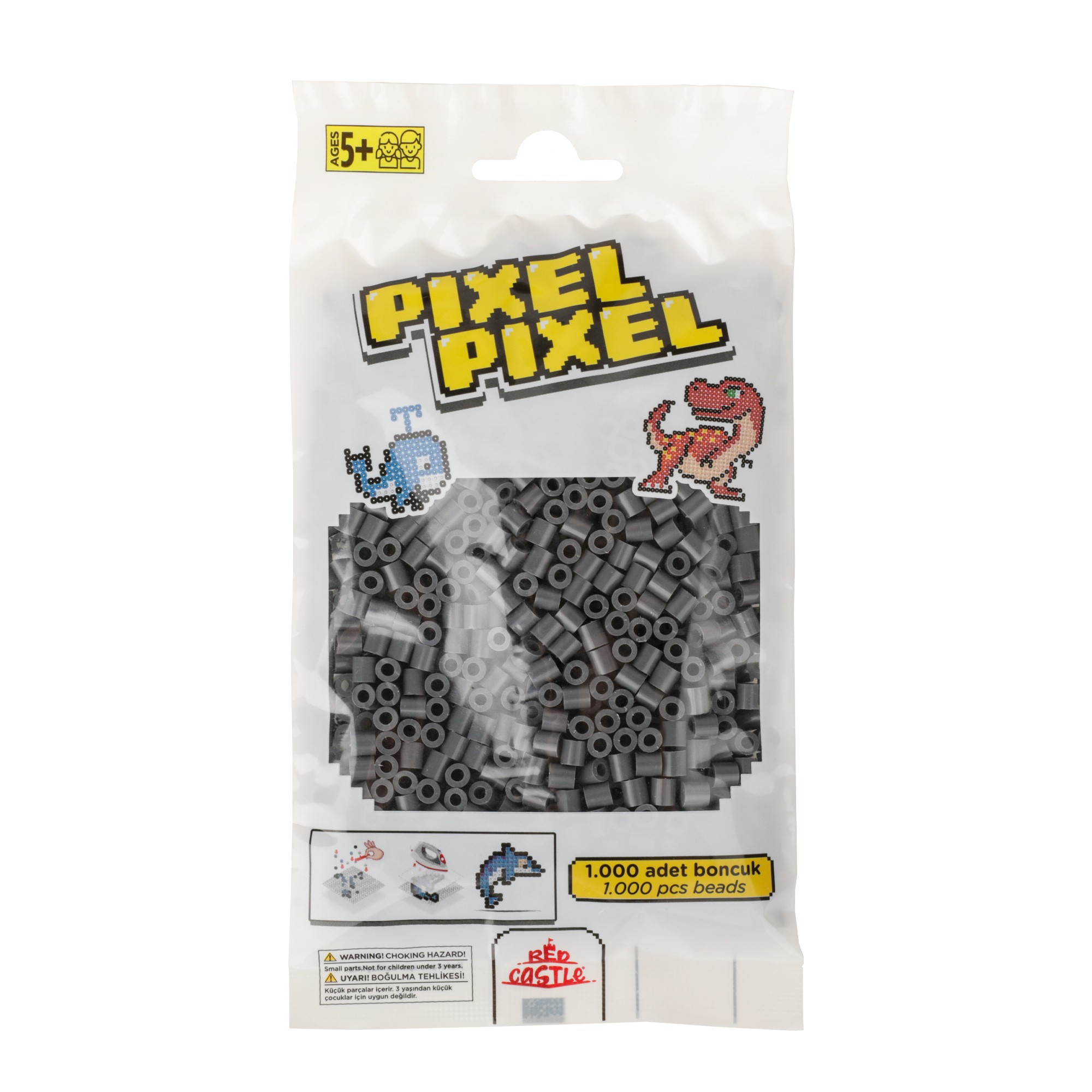 1000 Adet Midi Boncuk Gümüş-Pixel Pixel PPB-1000-26