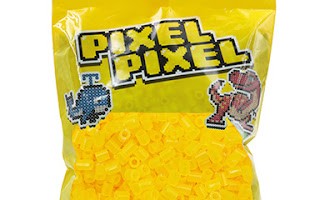 3000 PCS Pixel Pixel Beads Midi Size Transparent Yellow 