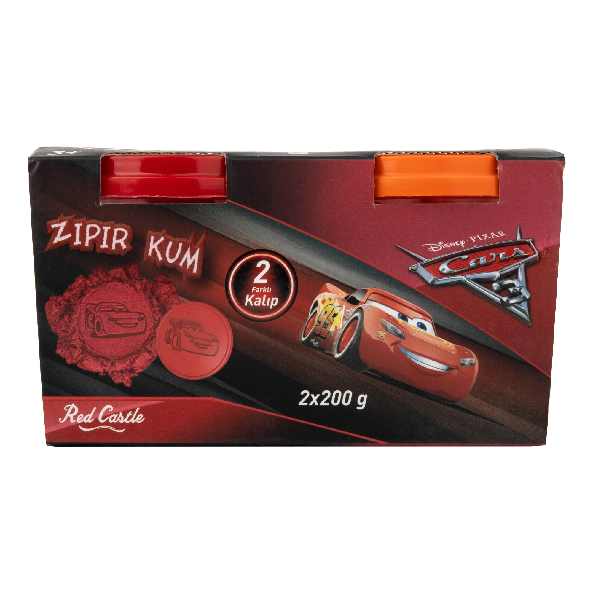 Disney Cars 3 Zippy Sand 2X200 g-Red Castle ZKT-02