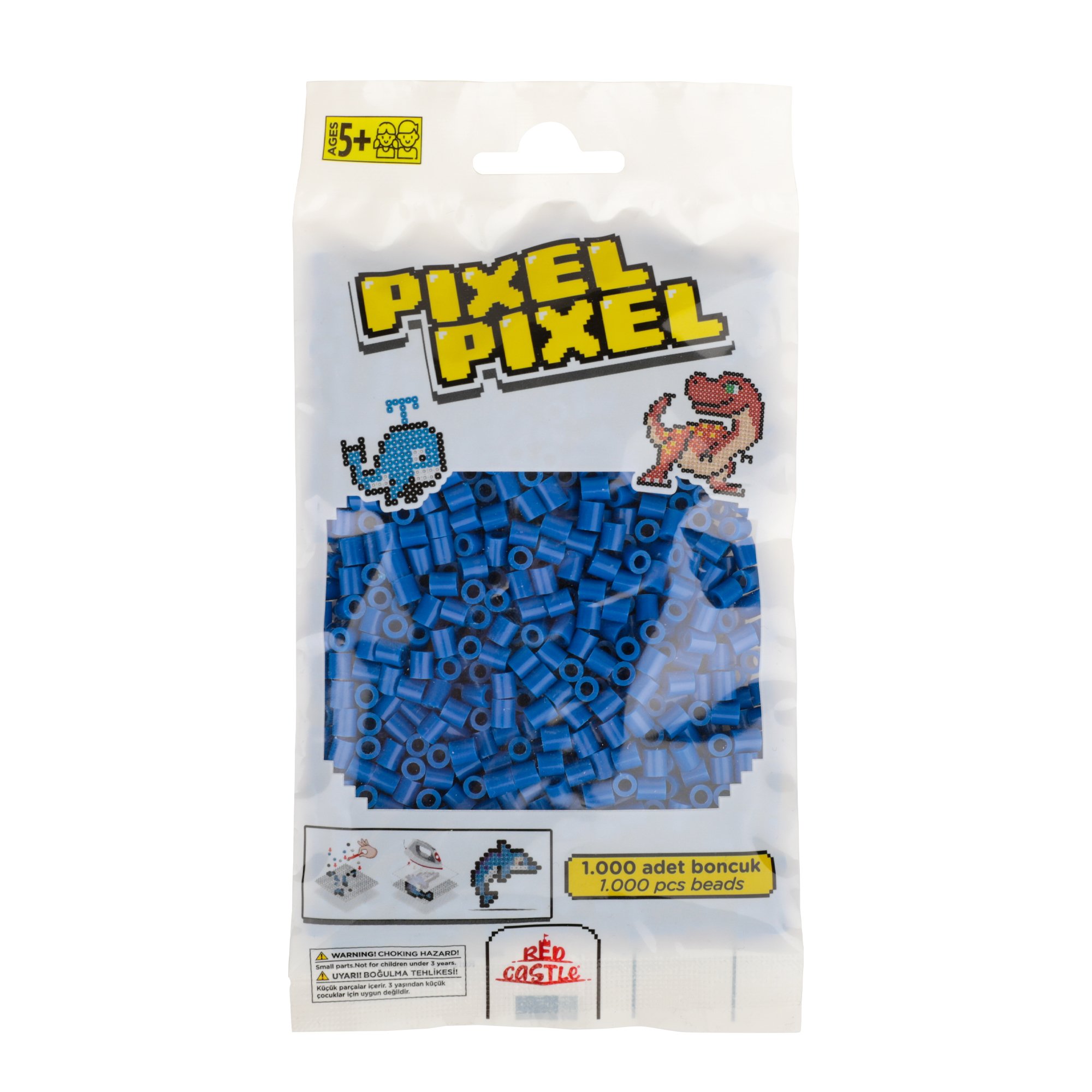 1000 Adet Midi Boncuk Mavi- Pixel Pixel PPB-1000-03